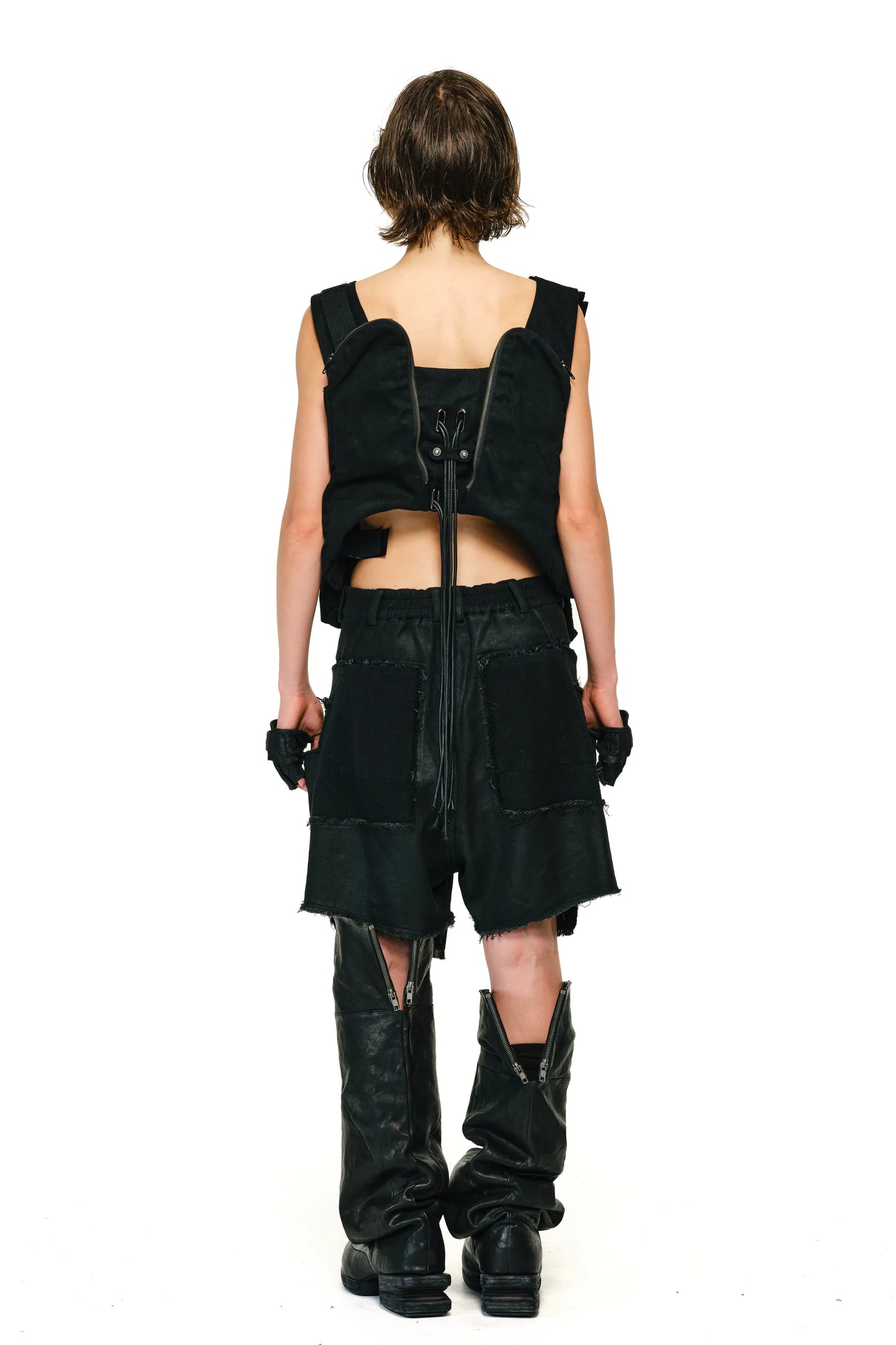 Mando Pocket Drawstring Vest