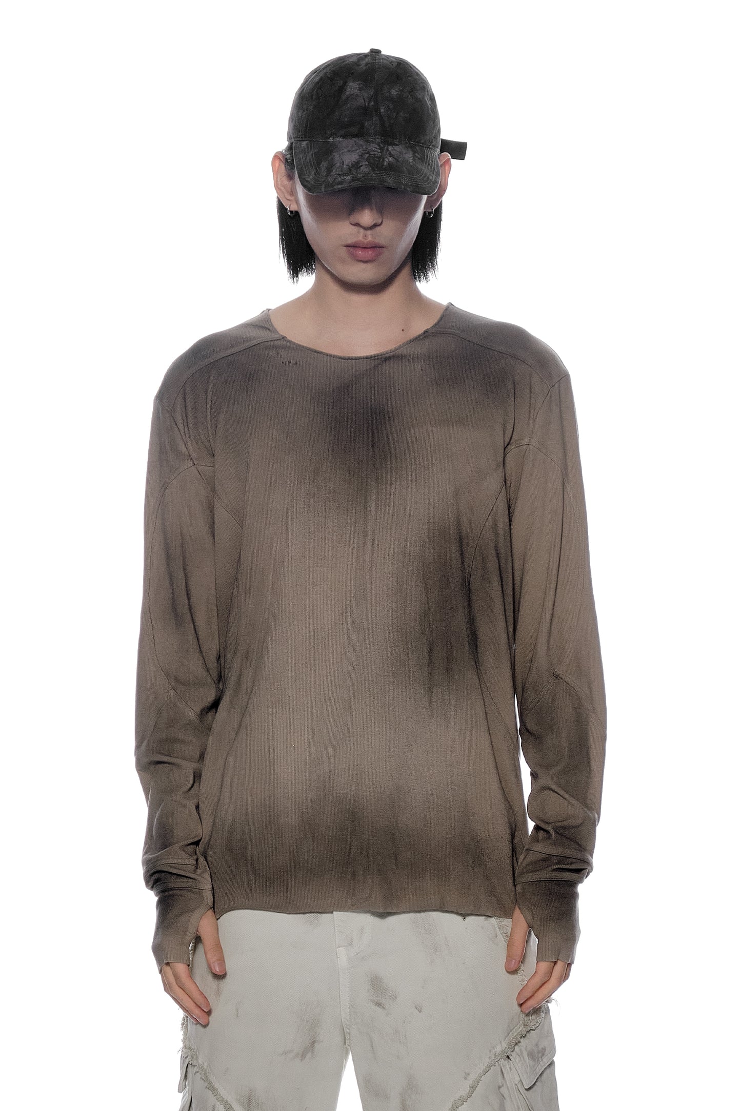 Basic Washed Long-sleeved Tee