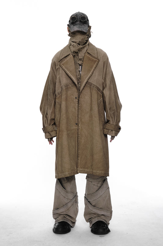 Distressed Trench Coat