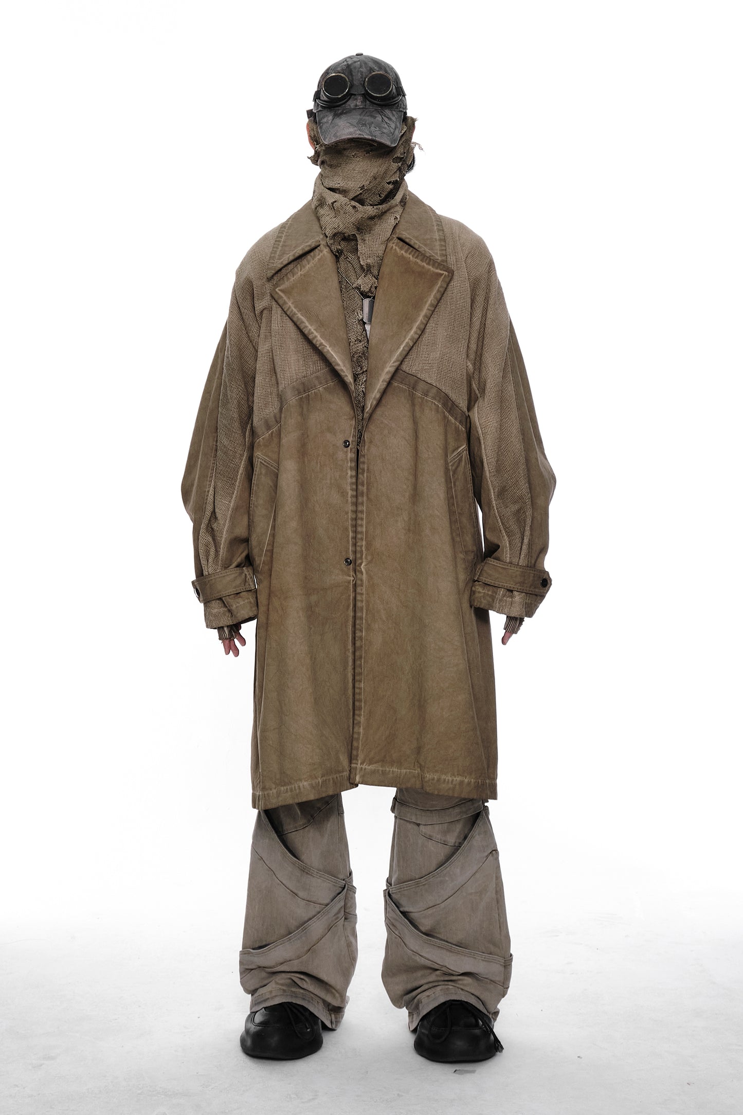 Distressed Trench Coat