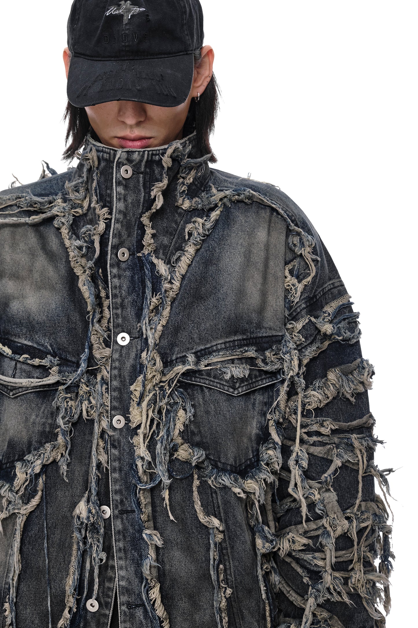 Erosion Fringed Denim Jacket