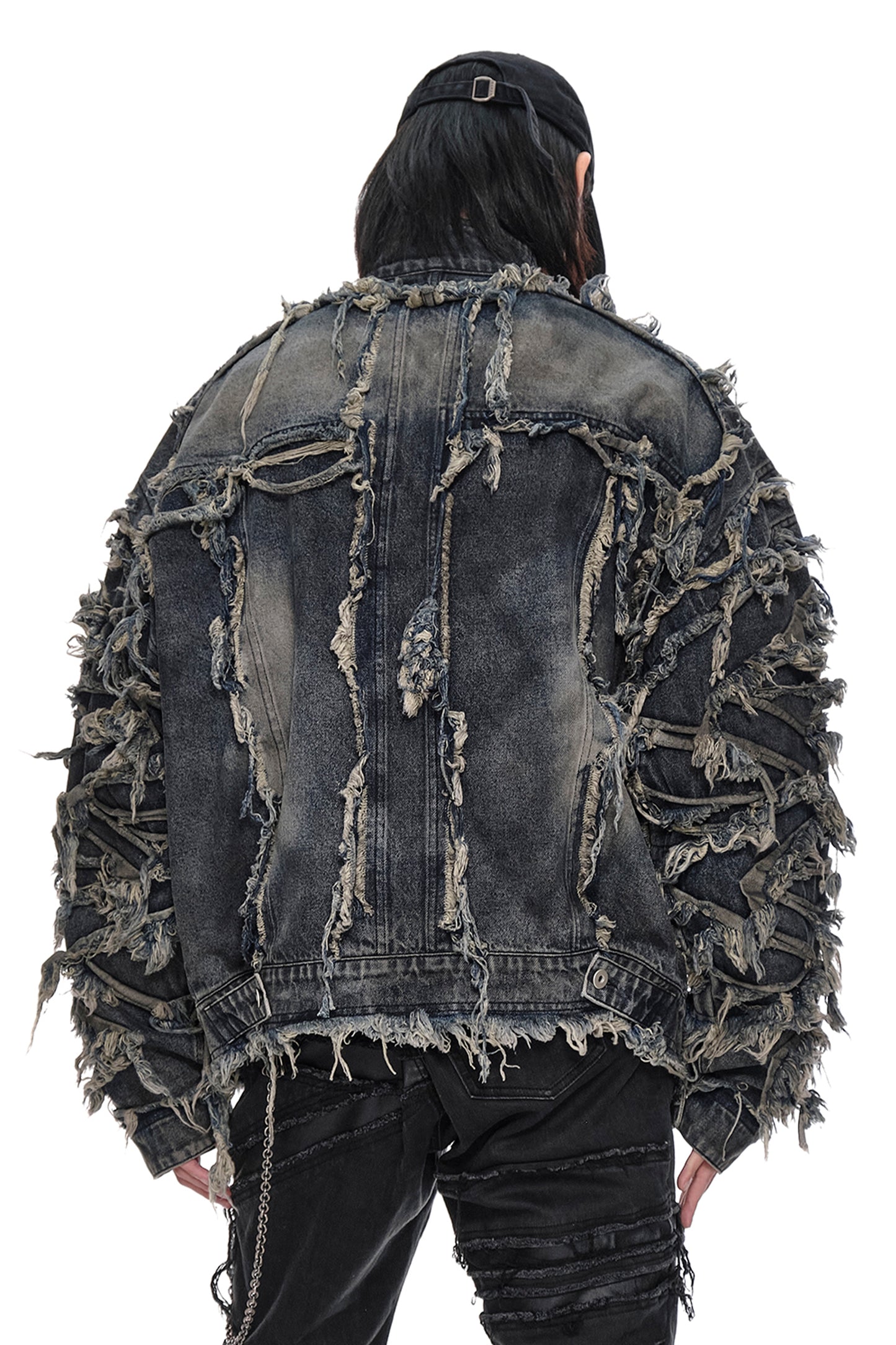 Erosion Fringed Denim Jacket