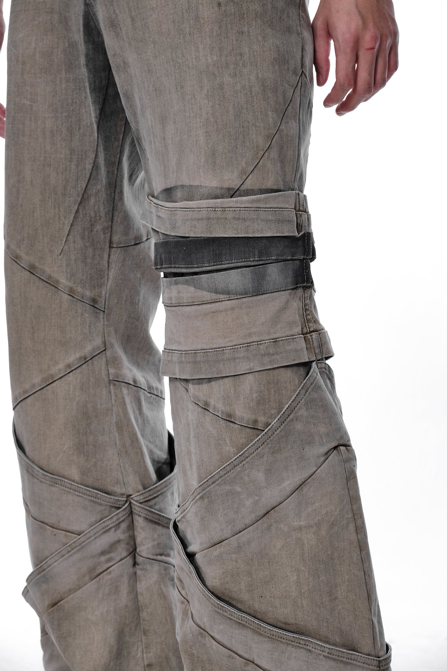 Bandage Flared Jeans