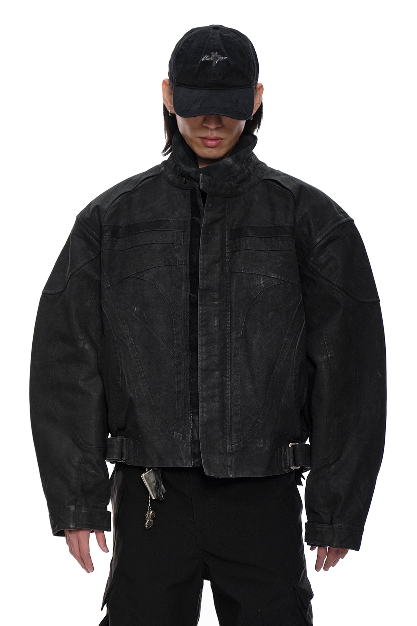 Twin-engine Waxed Biker Jacket