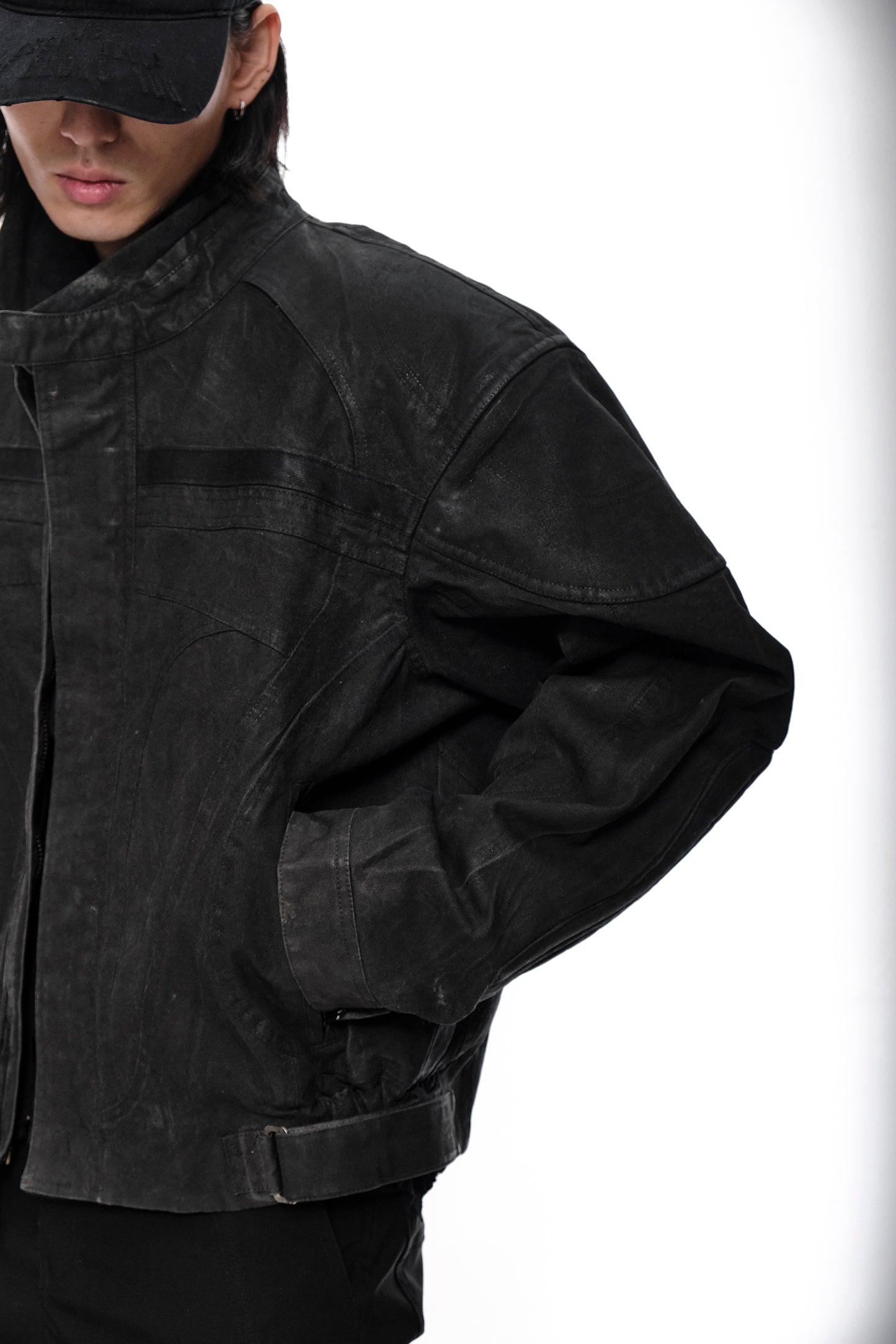 Twin-engine Waxed Biker Jacket