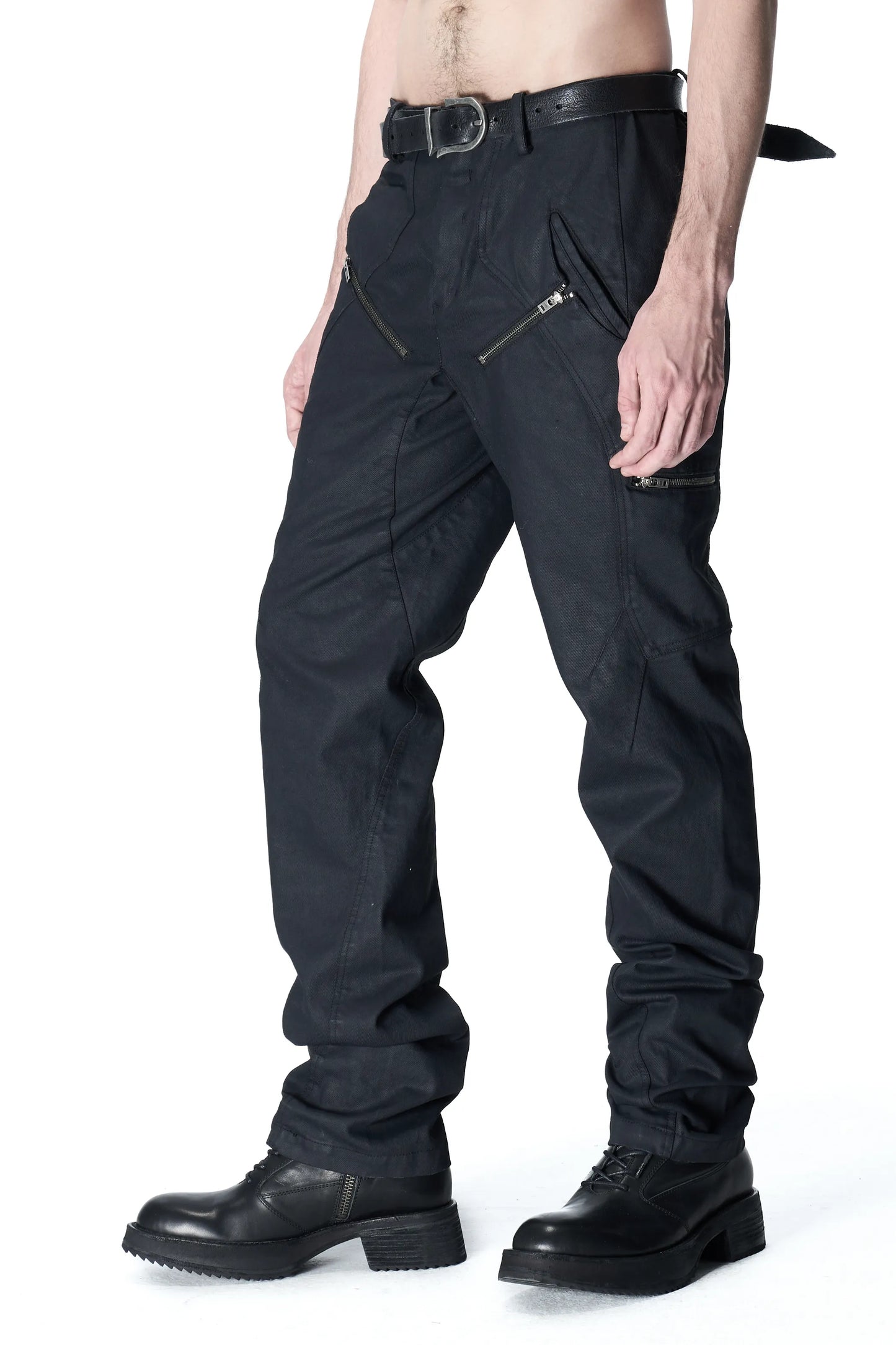 T-Pocket Coated Slim Jeans