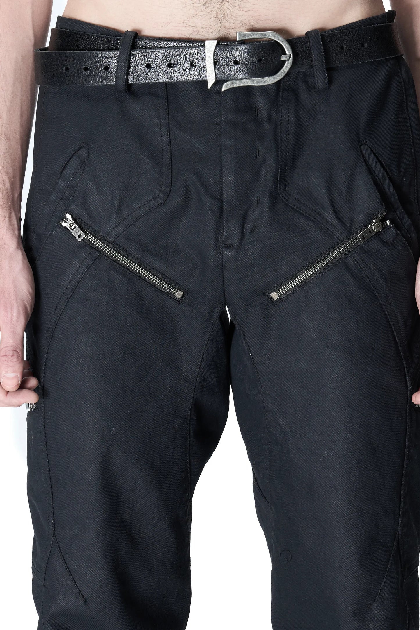 T-Pocket Coated Slim Jeans