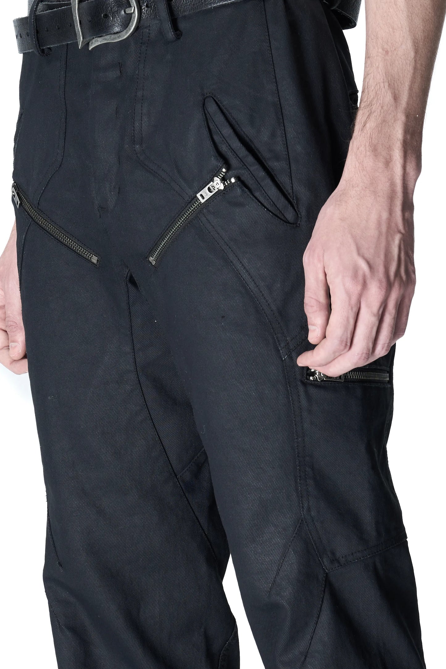 T-Pocket Coated Slim Jeans
