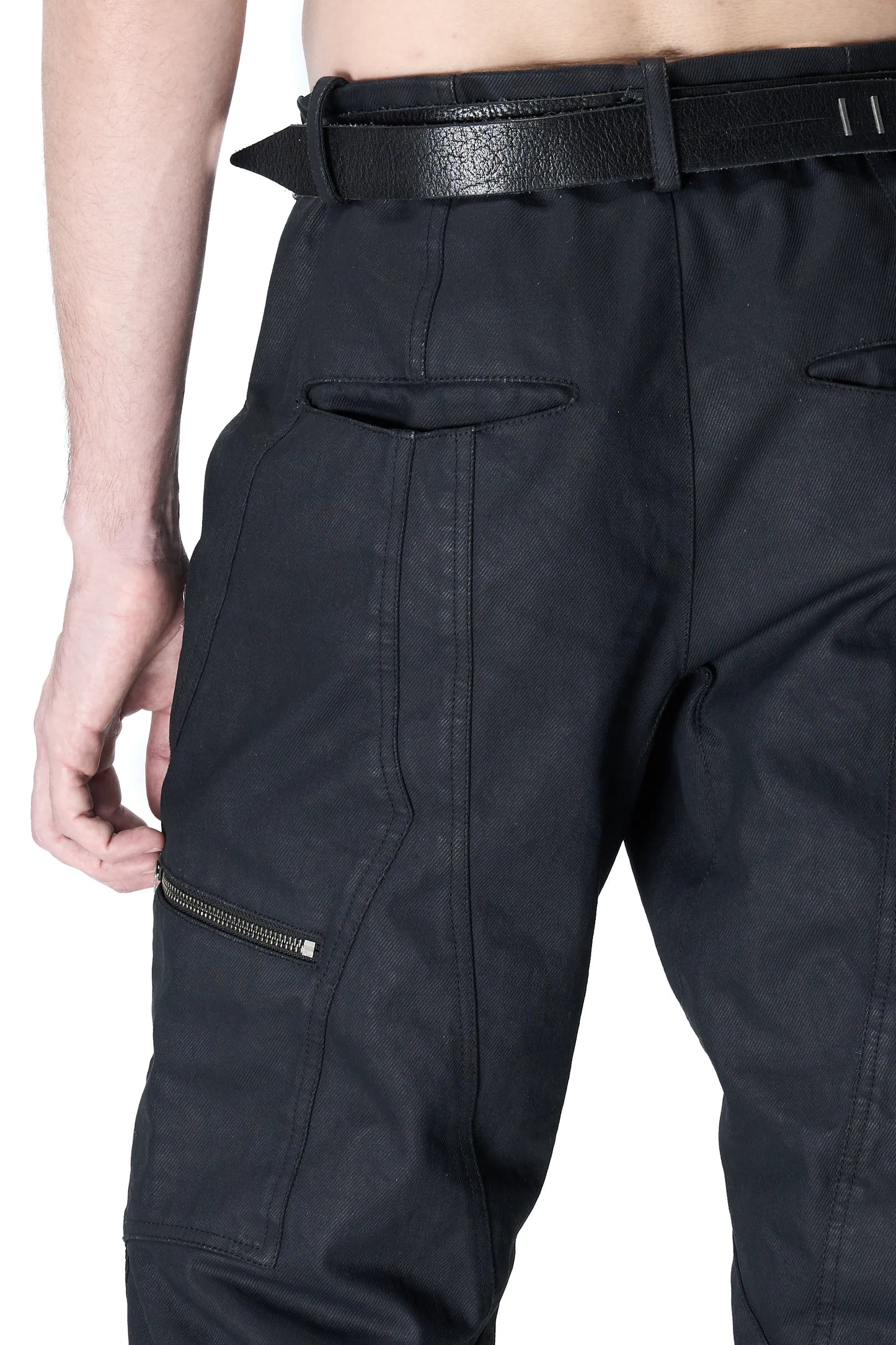 T-Pocket Coated Slim Jeans