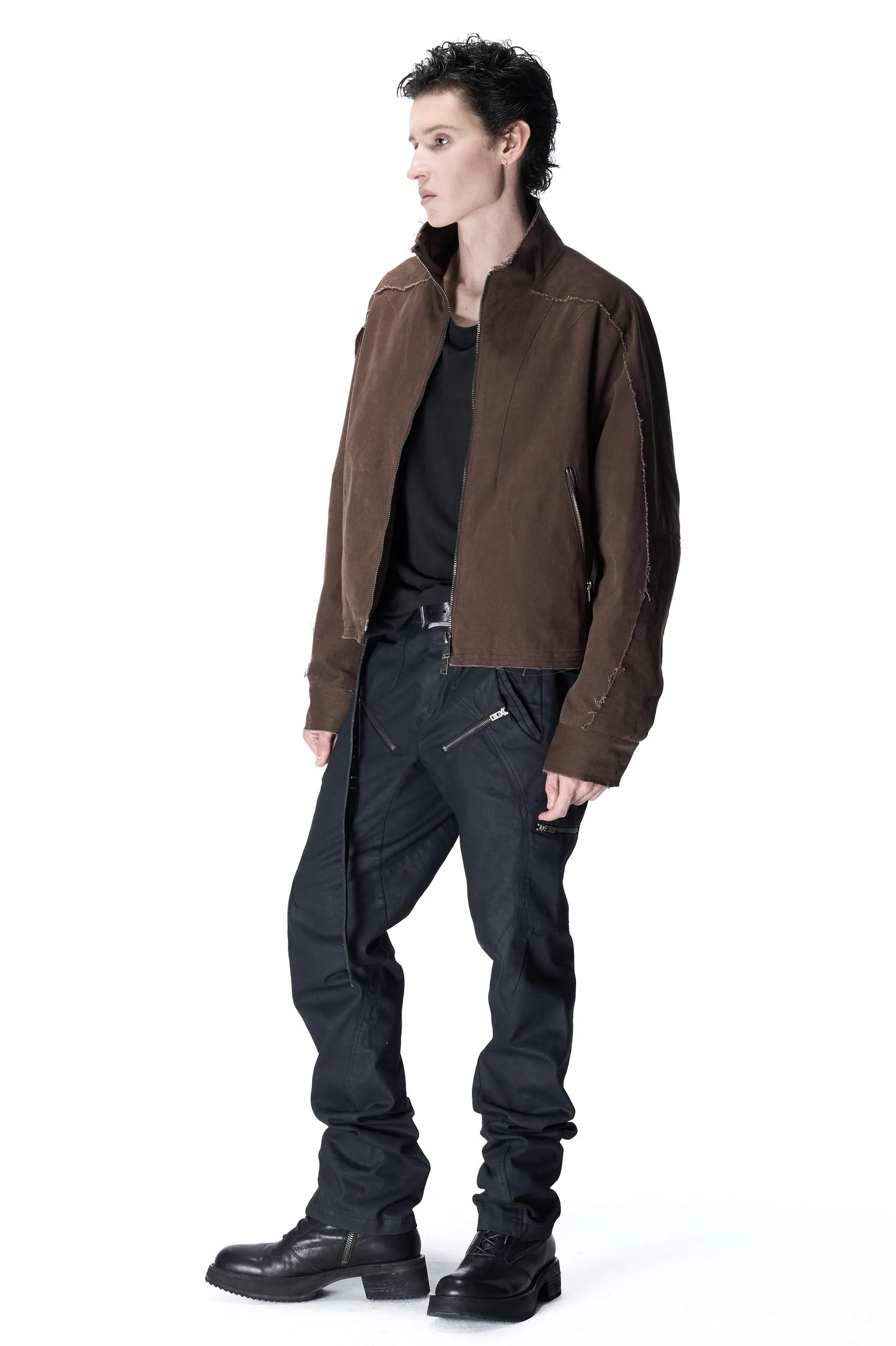T-Pocket Coated Slim Jeans