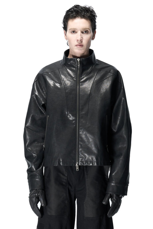 Lunar Rider Washed Goatskin Military Jacket