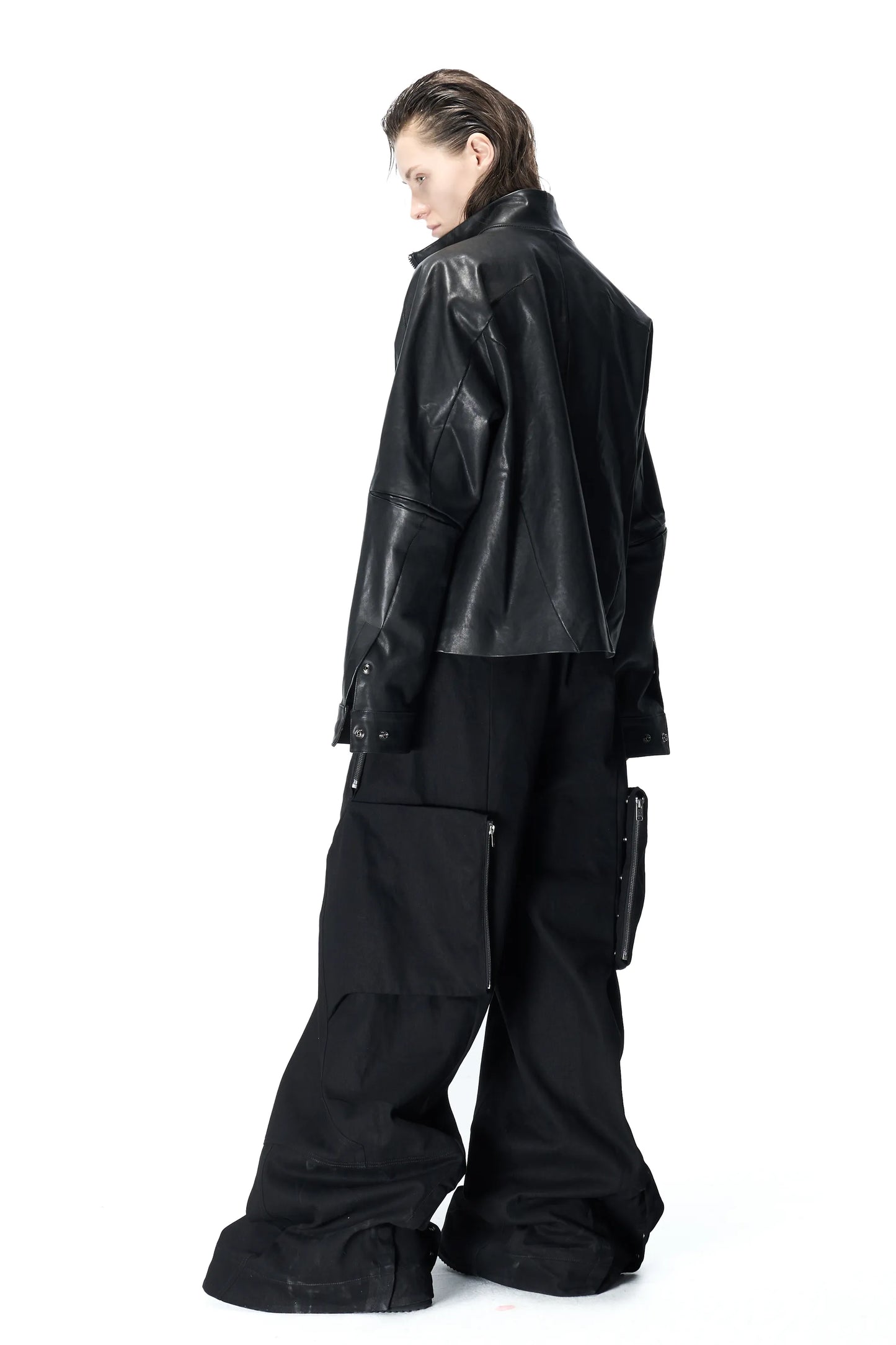 Lunar Rider Washed Goatskin Military Jacket