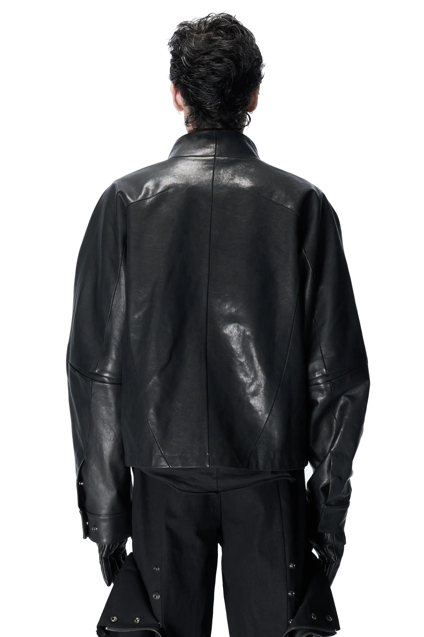 Lunar Rider Washed Goatskin Military Jacket