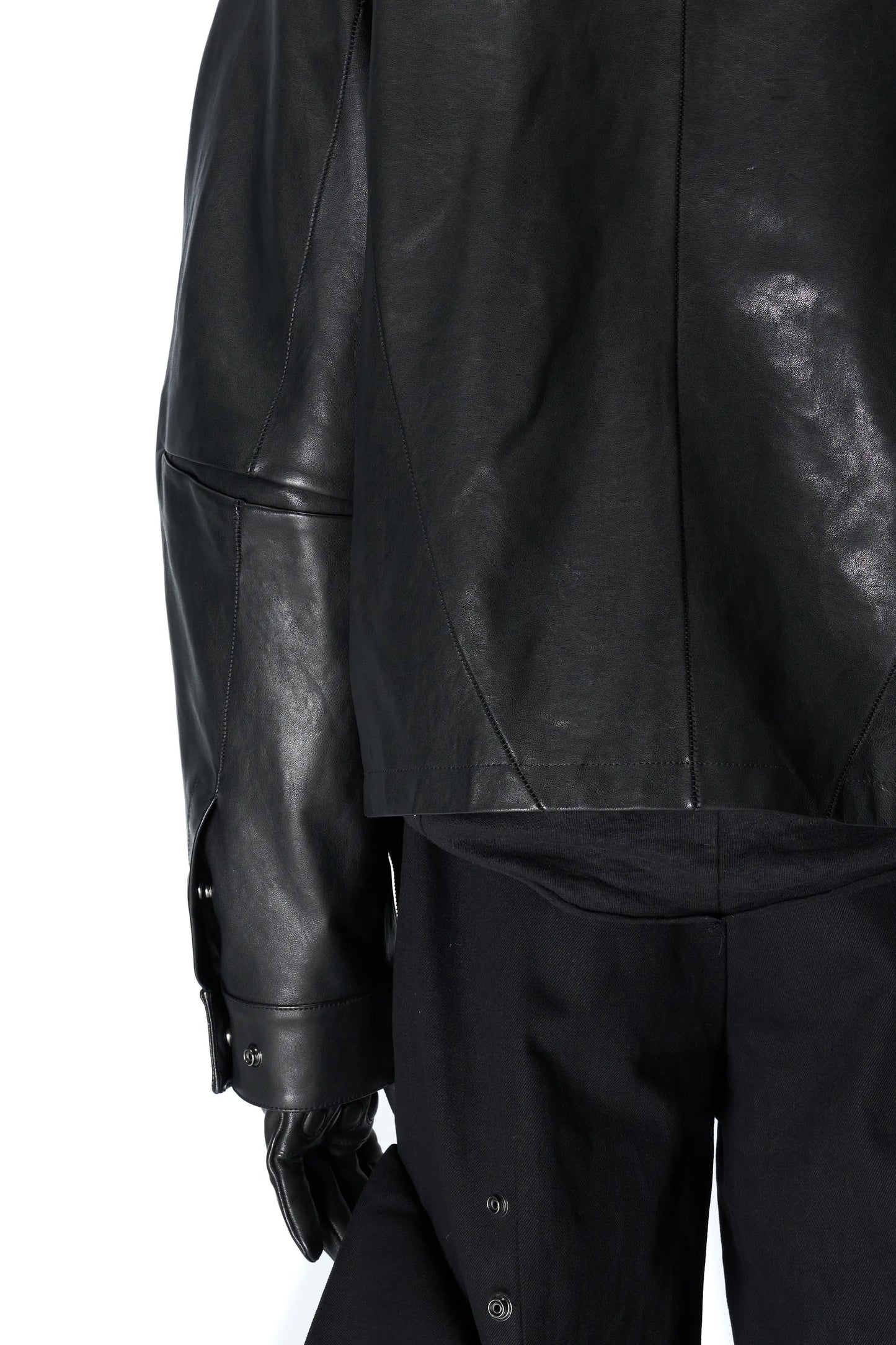 Lunar Rider Washed Goatskin Military Jacket