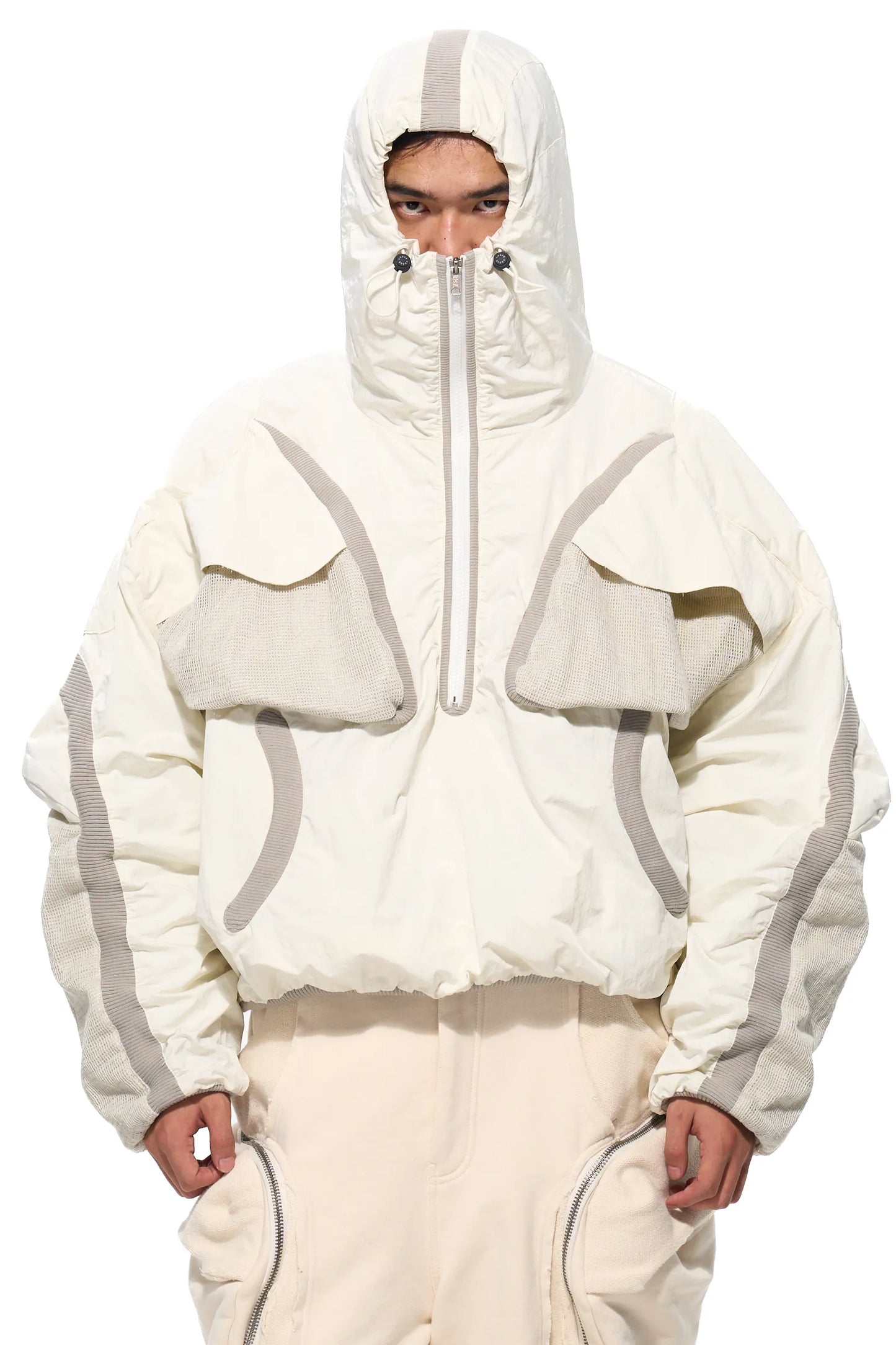 Mesh Structured Shell Jacket