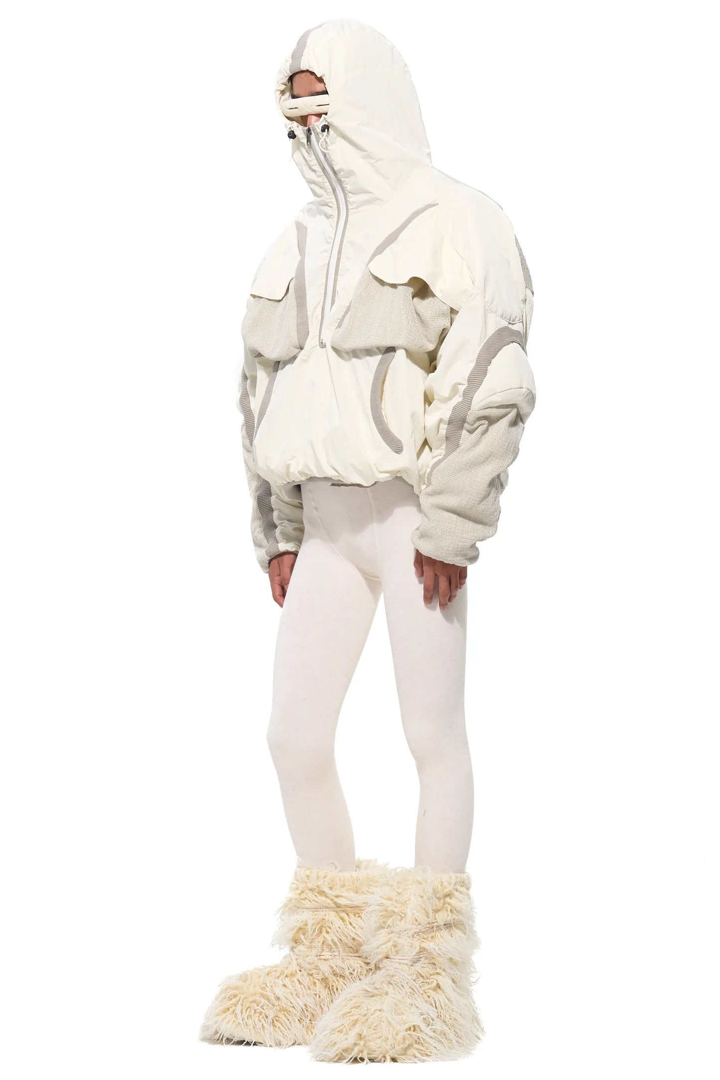 Mesh Structured Shell Jacket