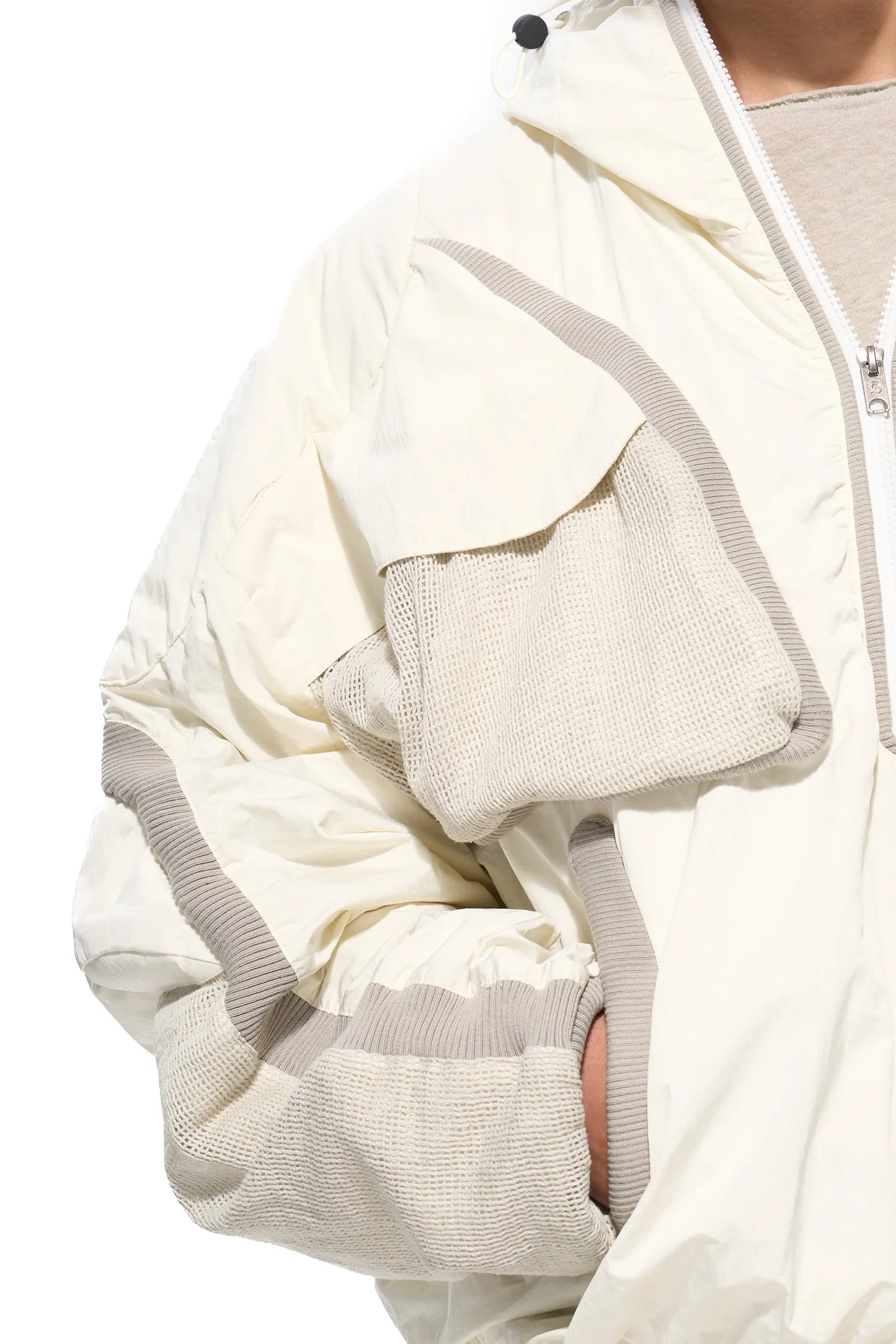 Mesh Structured Shell Jacket