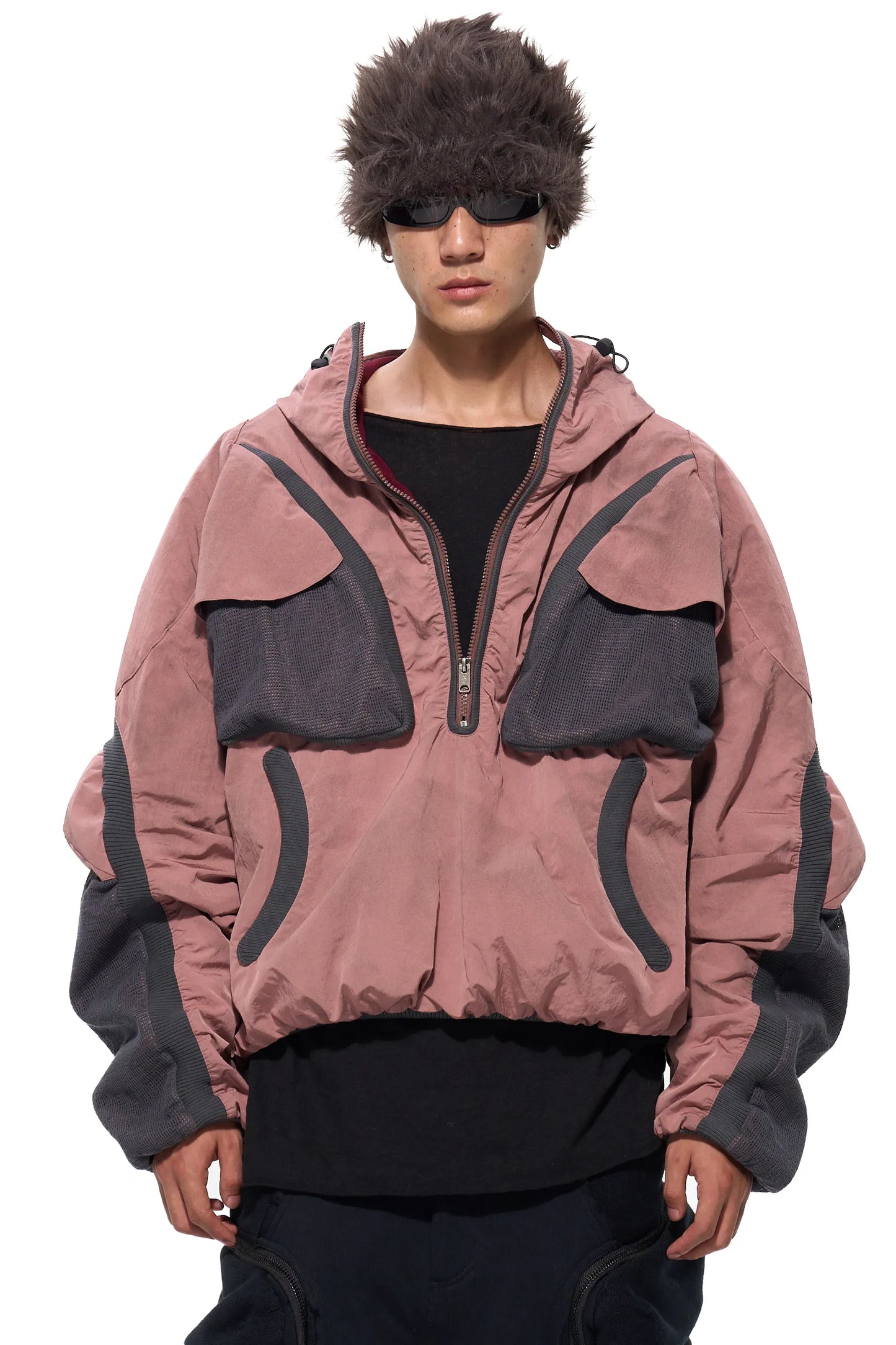 Mesh Structured Shell Jacket