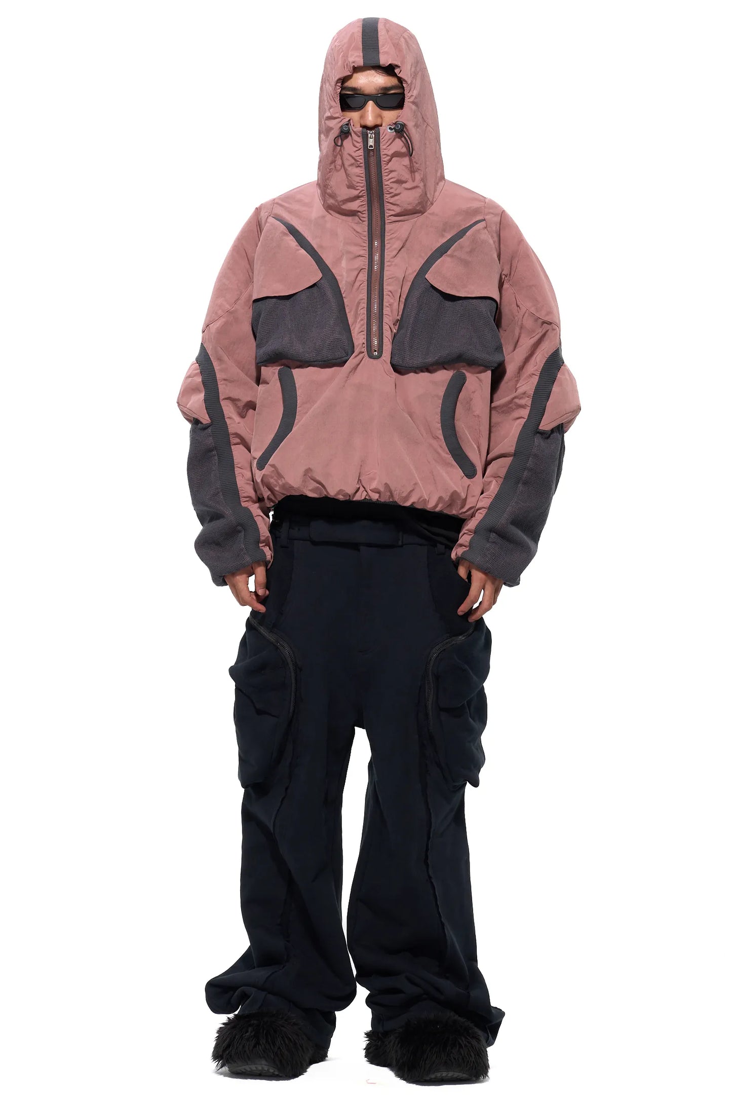 Mesh Structured Shell Jacket