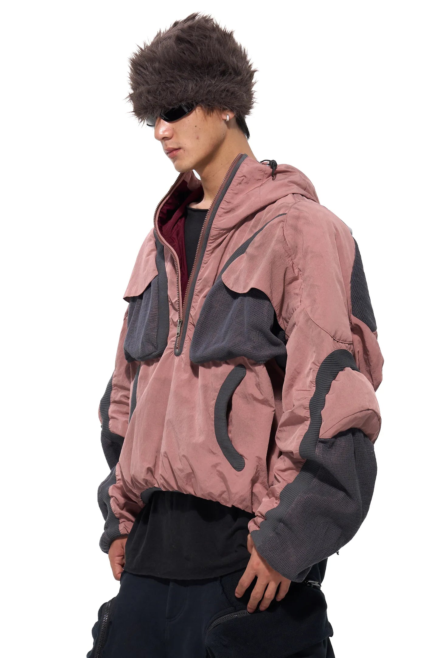 Mesh Structured Shell Jacket