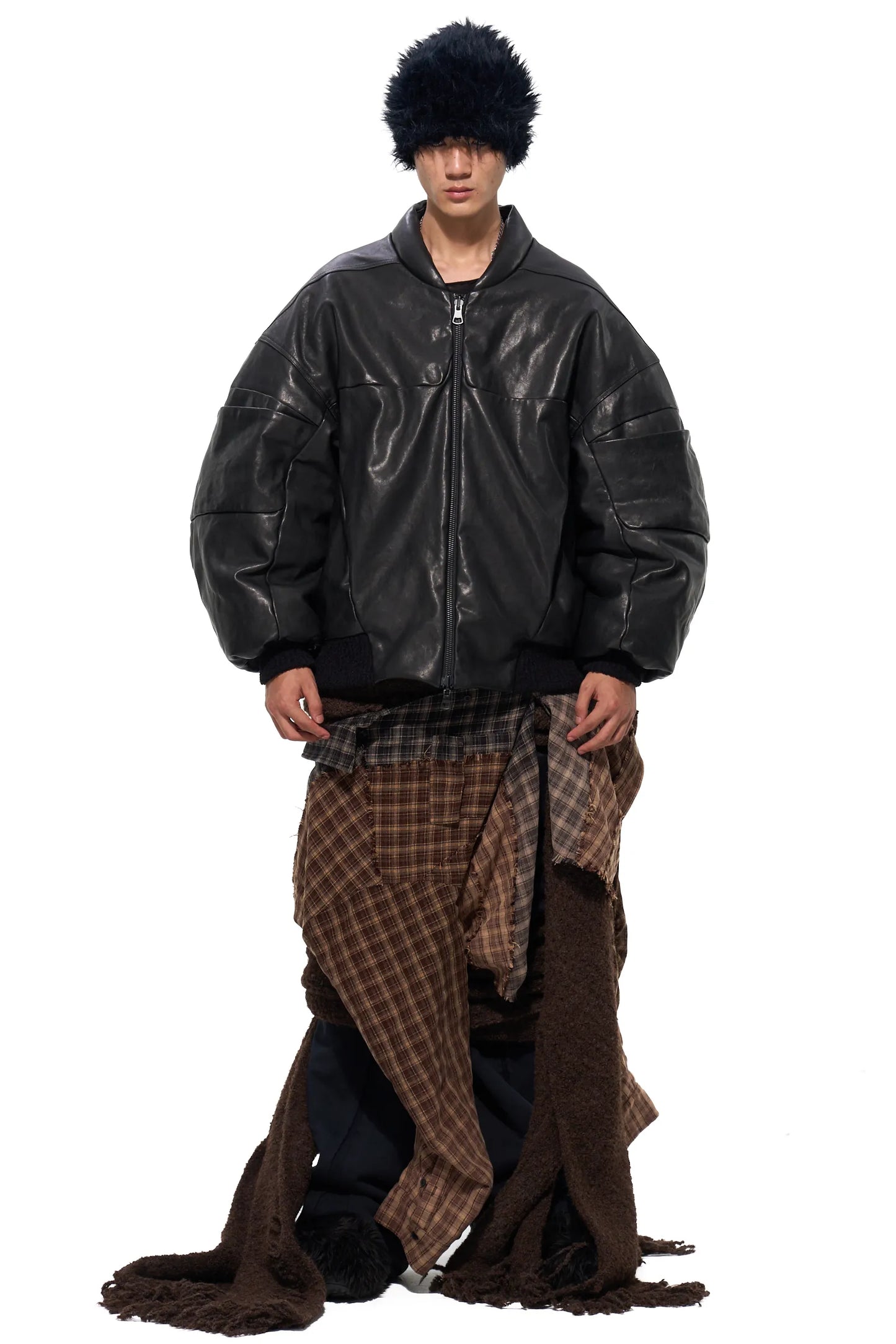 Washed Sheepskin Down Jacket