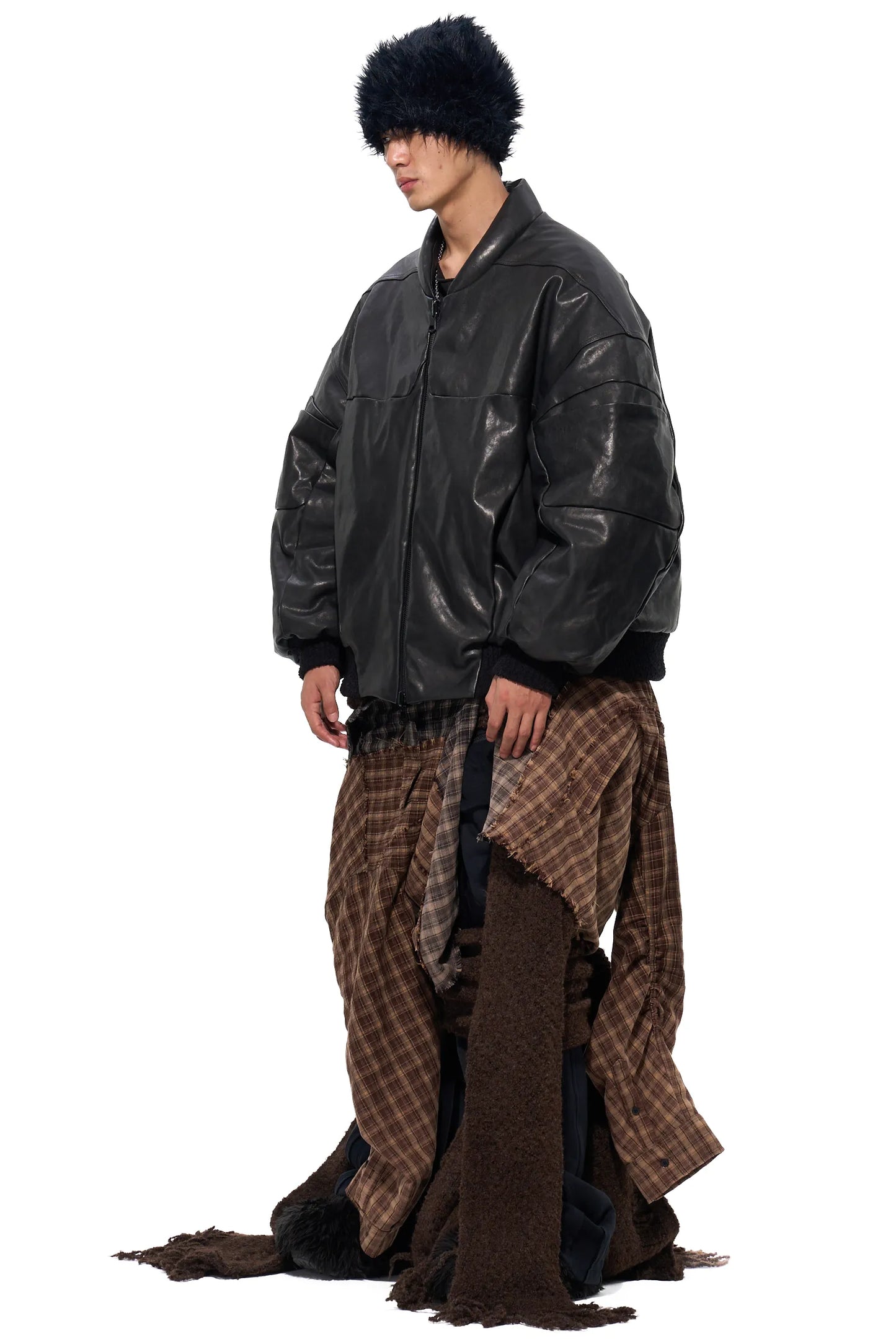 Washed Sheepskin Down Jacket