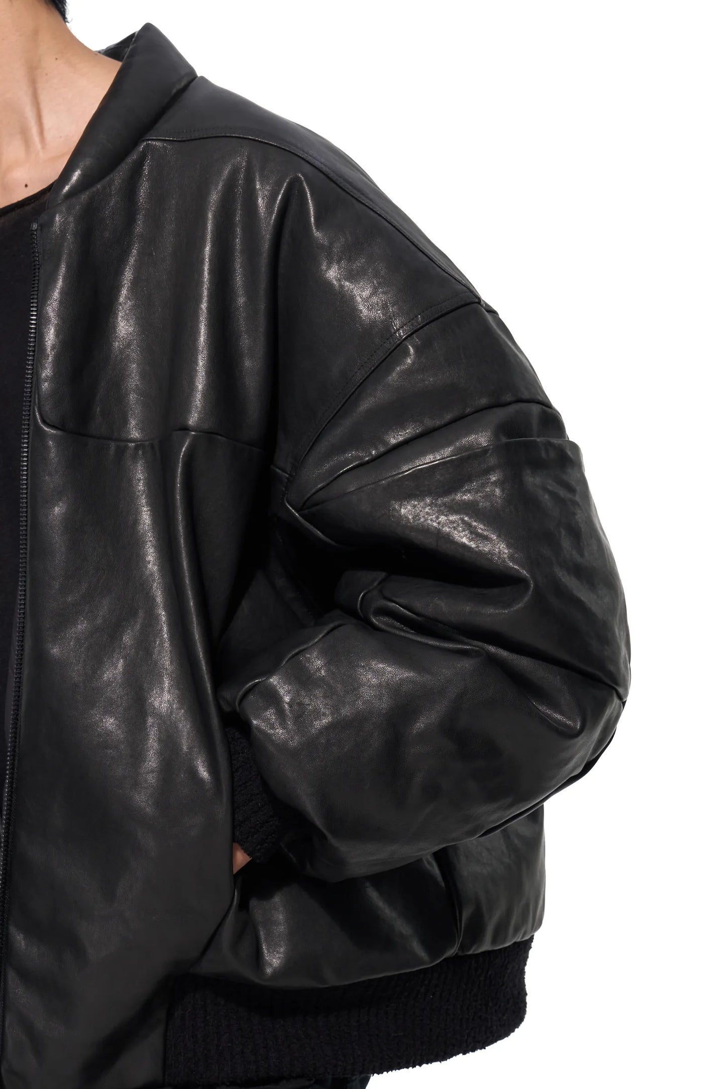 Washed Sheepskin Down Jacket