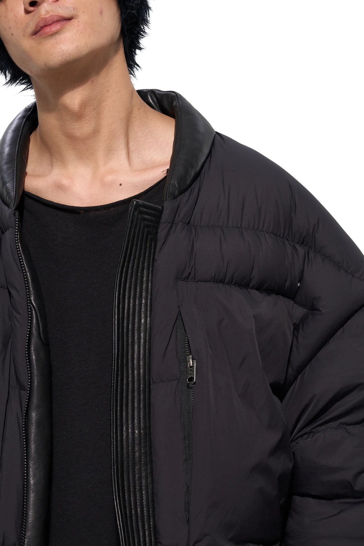 Washed Sheepskin Down Jacket