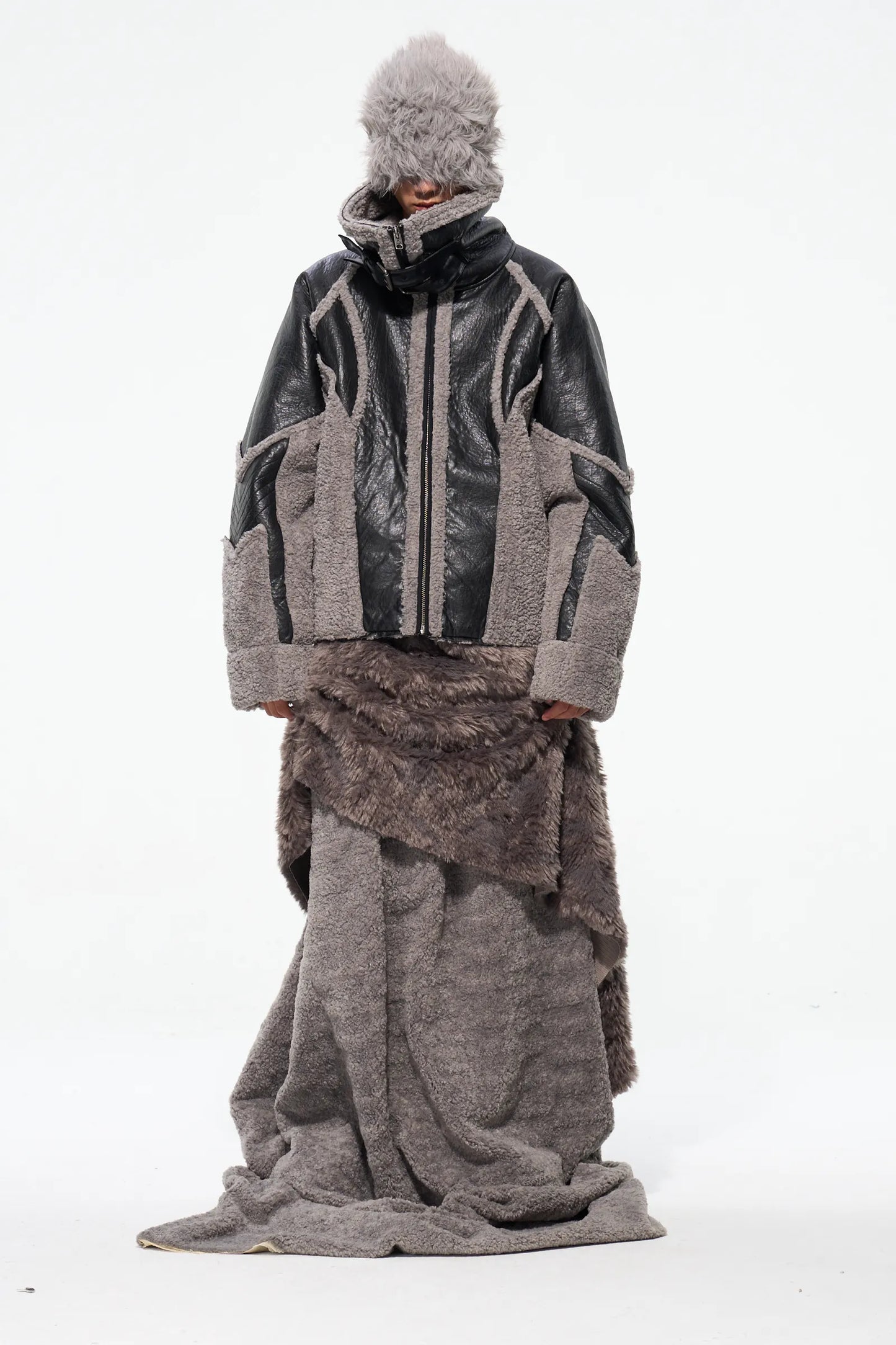 Shearling High-Neck Jacket