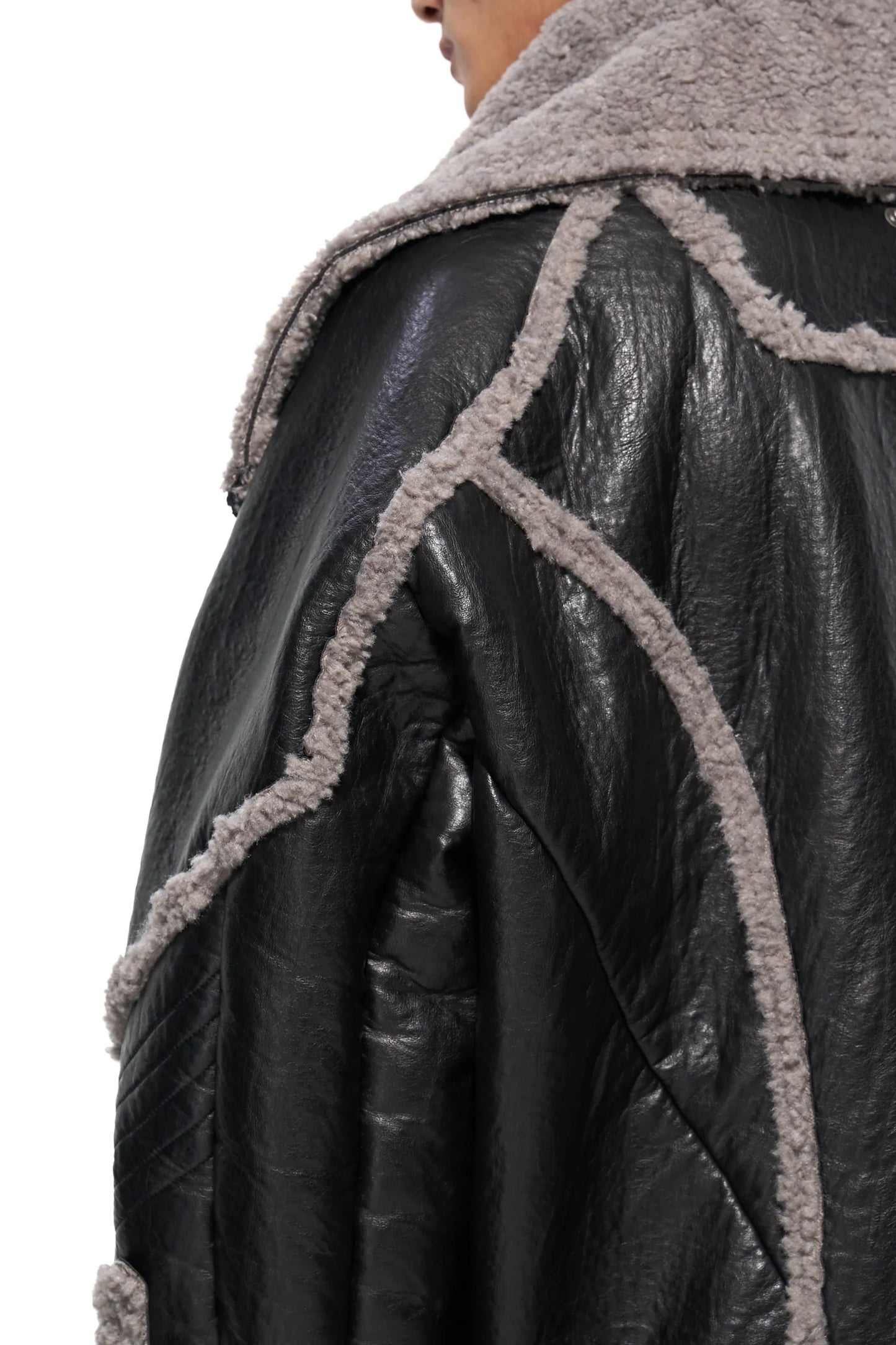 Shearling High-Neck Jacket