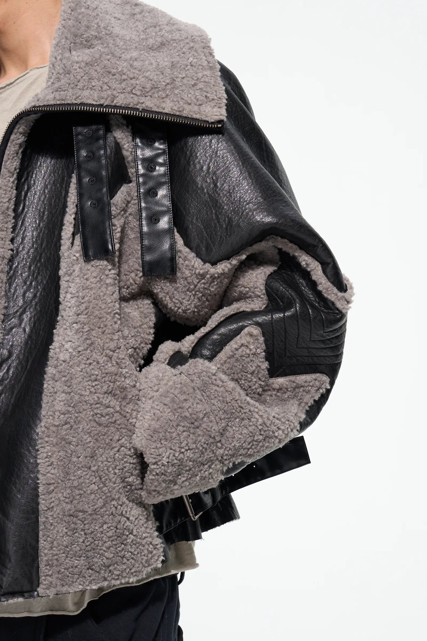 Shearling High-Neck Jacket