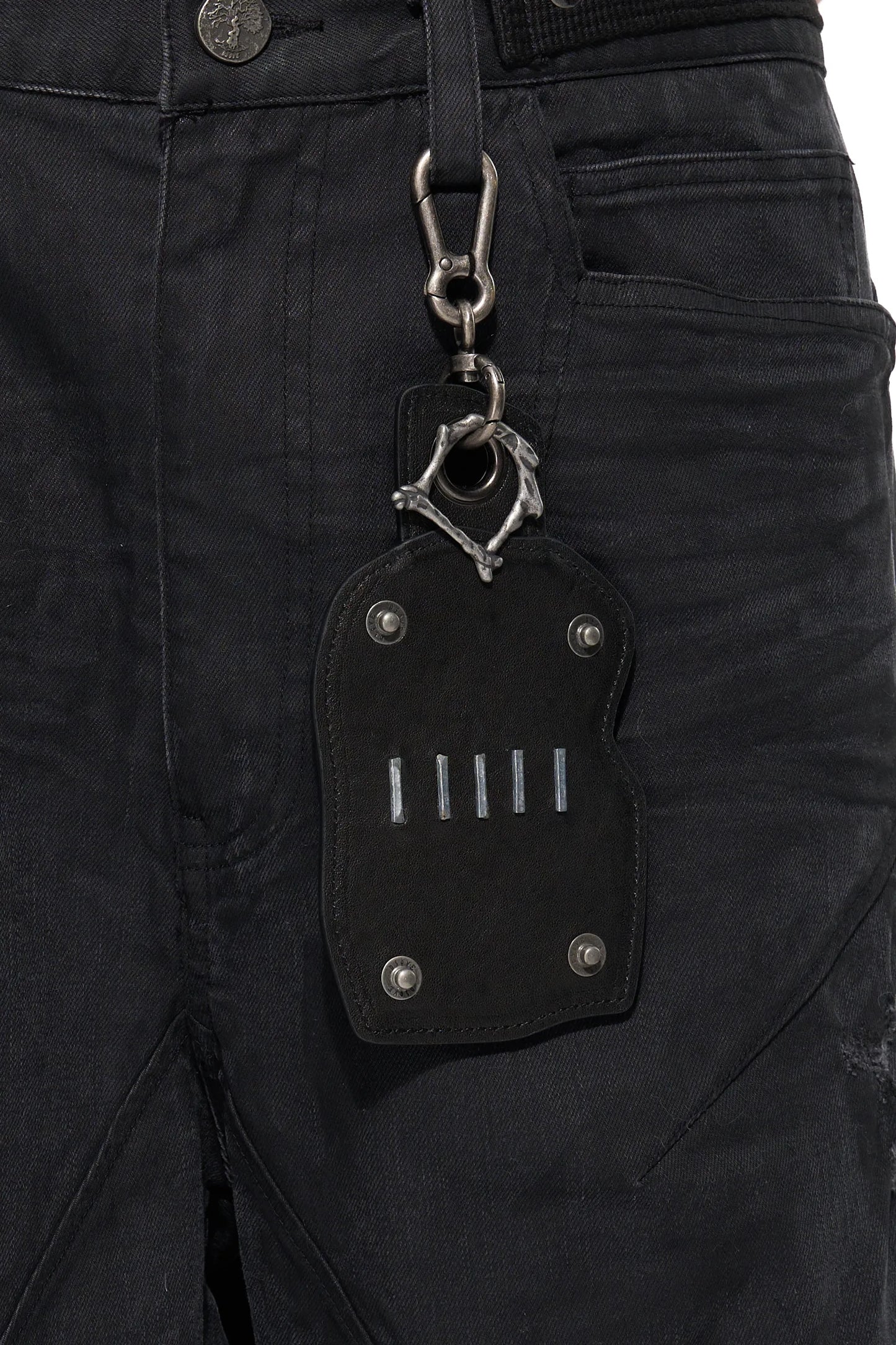 Washed Sheepskin Card Holder