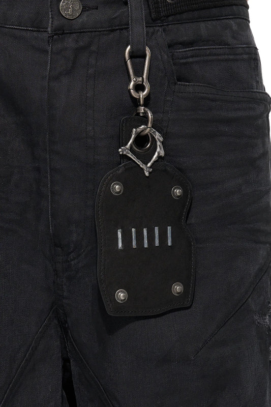 Washed Sheepskin Card Holder