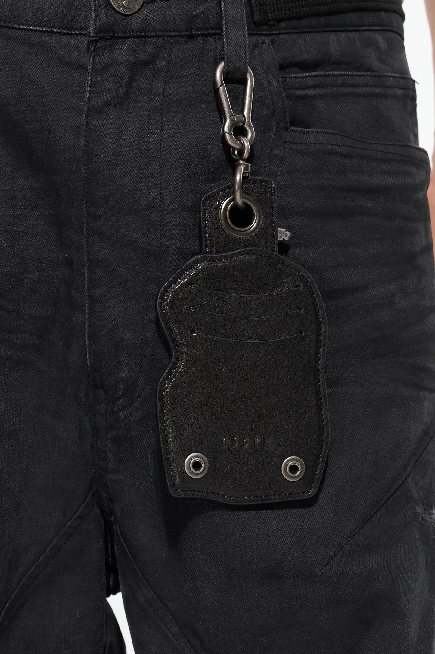 Washed Sheepskin Card Holder