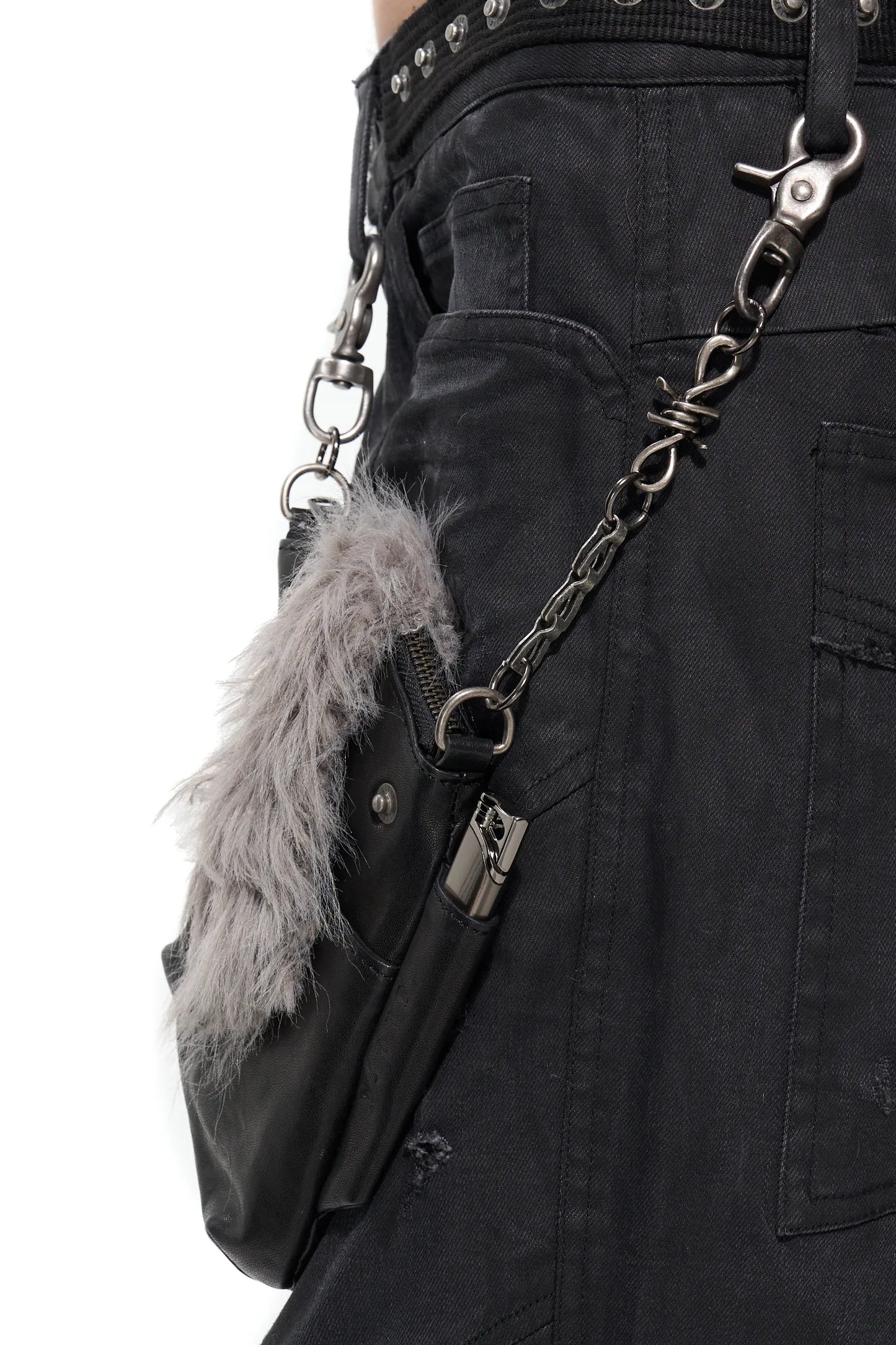 Washed Sheepskin Plush Card Holder