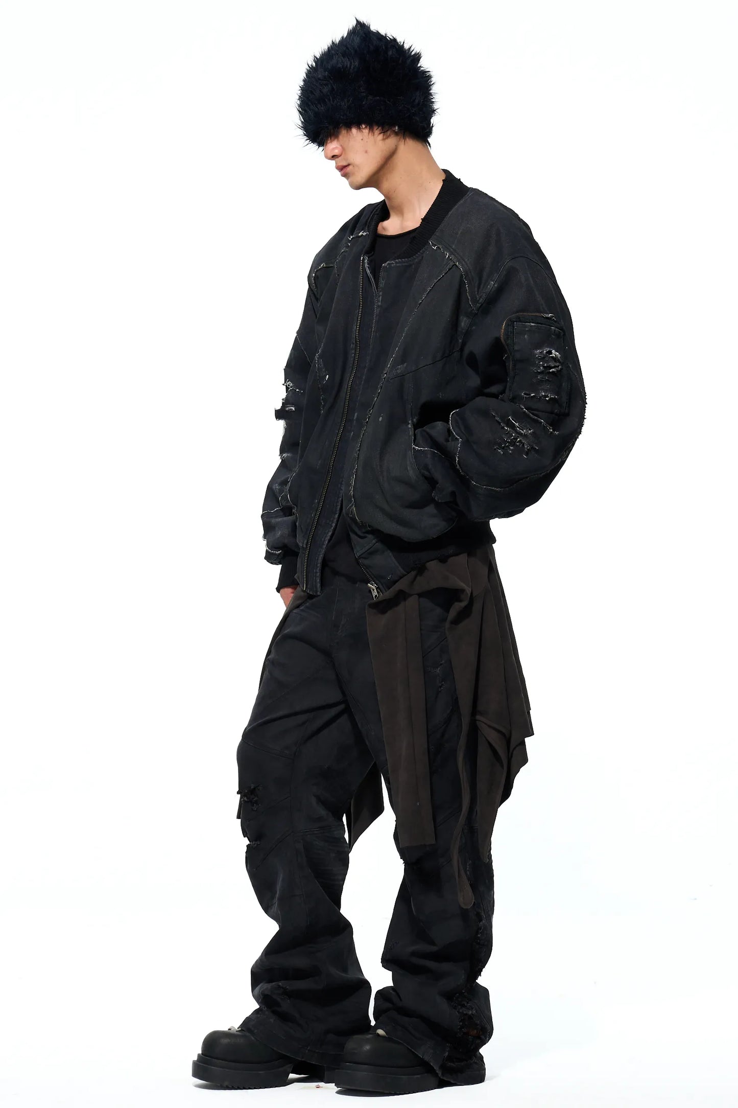 Savages washed denim bomber