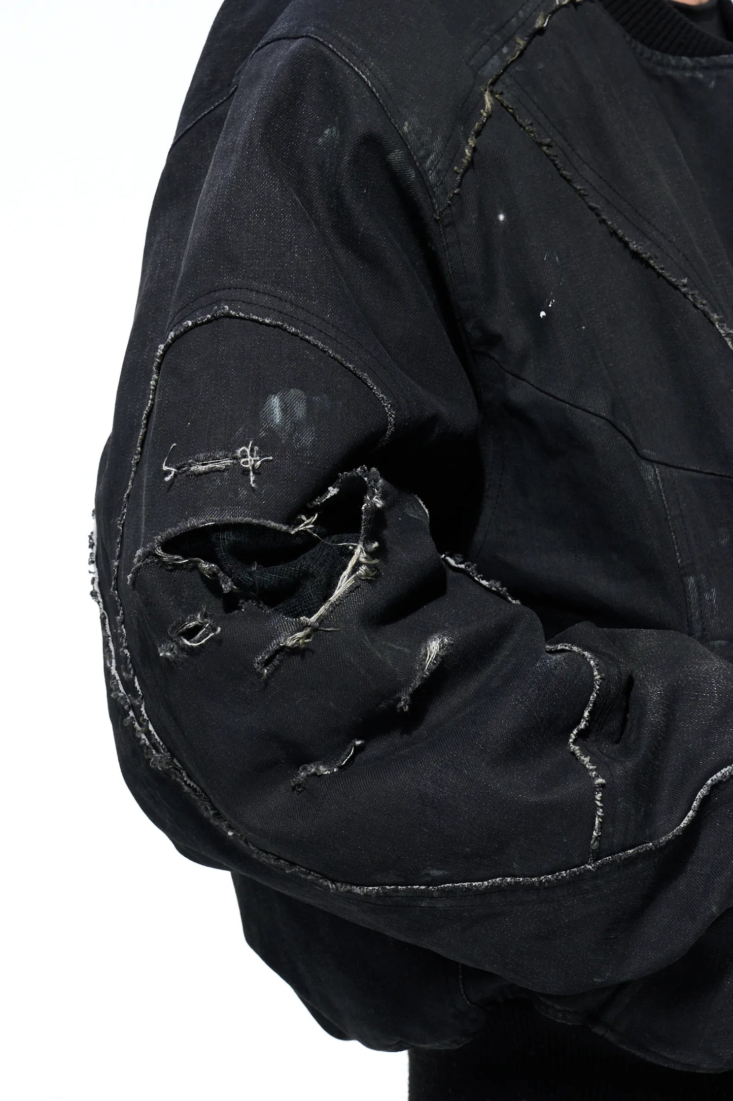 Savages washed denim bomber