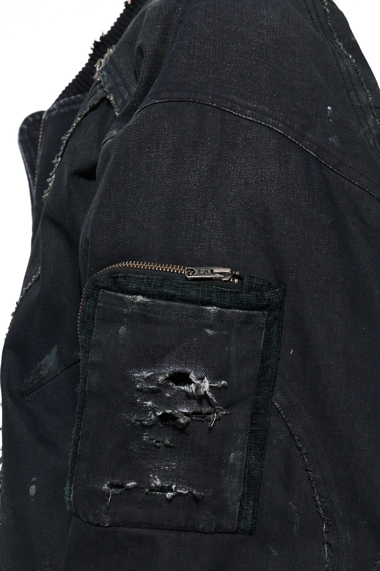 Savages washed denim bomber