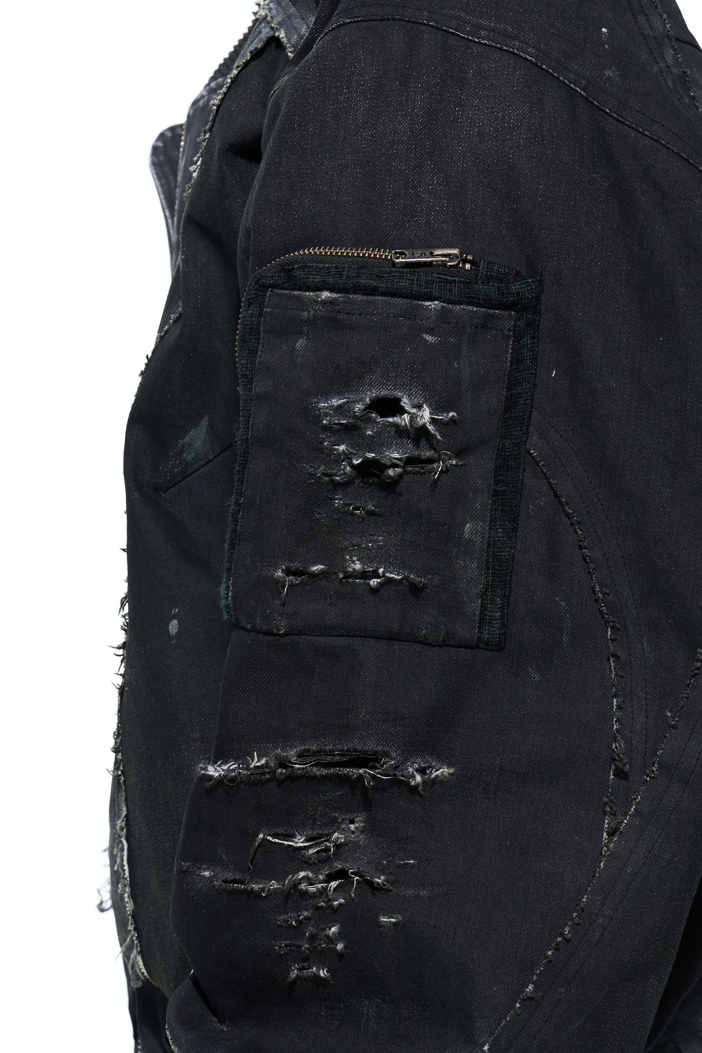 Savages washed denim bomber