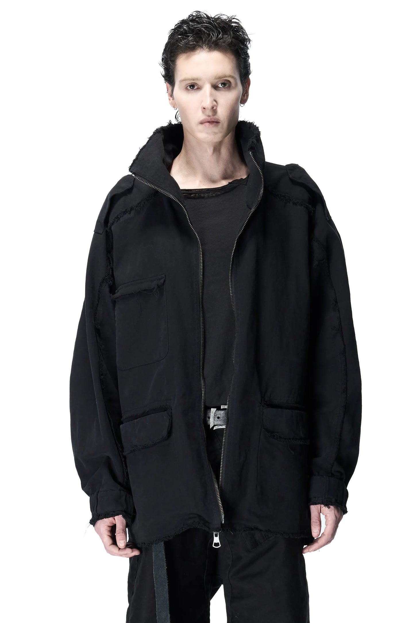 Multi-pocket military jacket