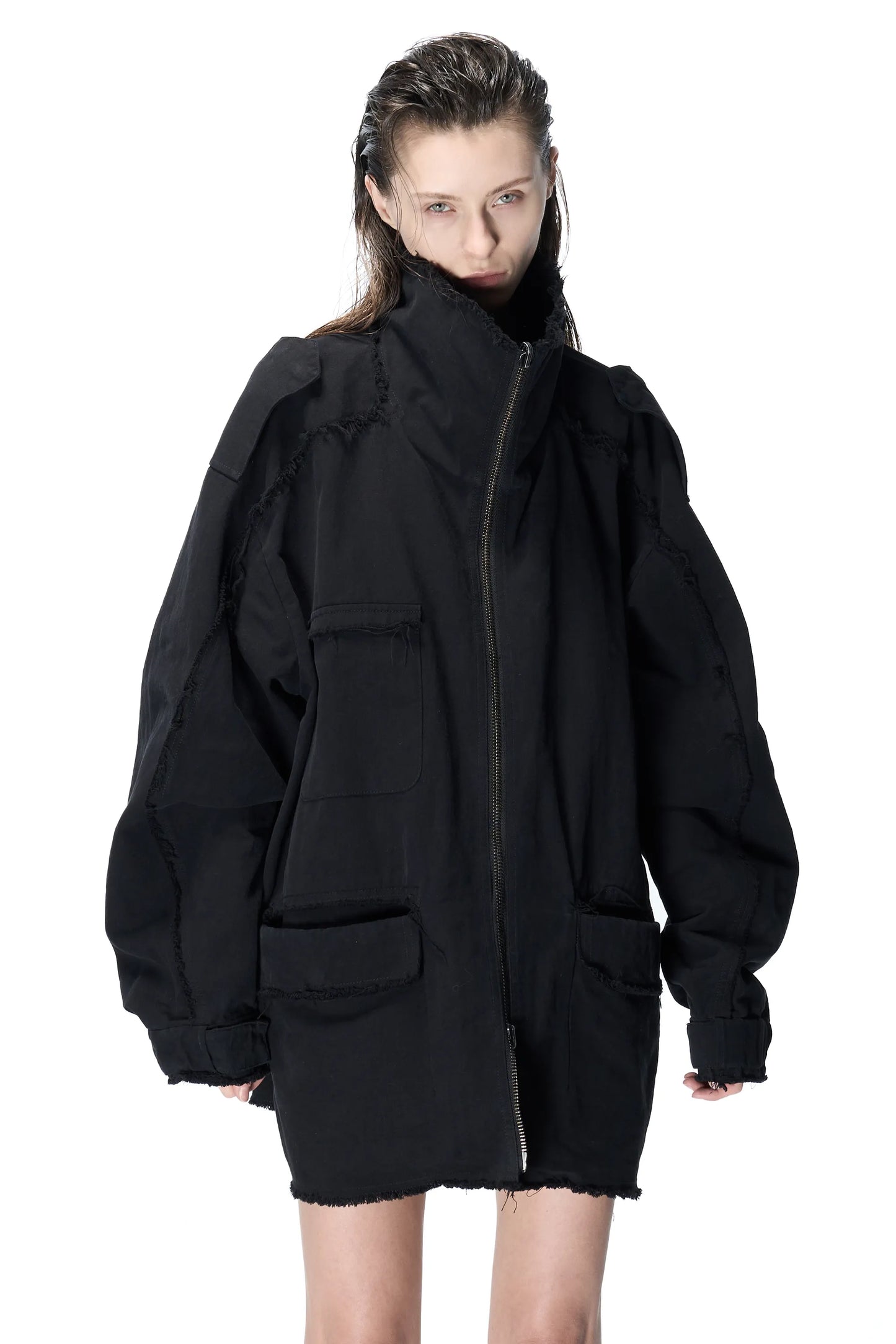 Multi-pocket military jacket