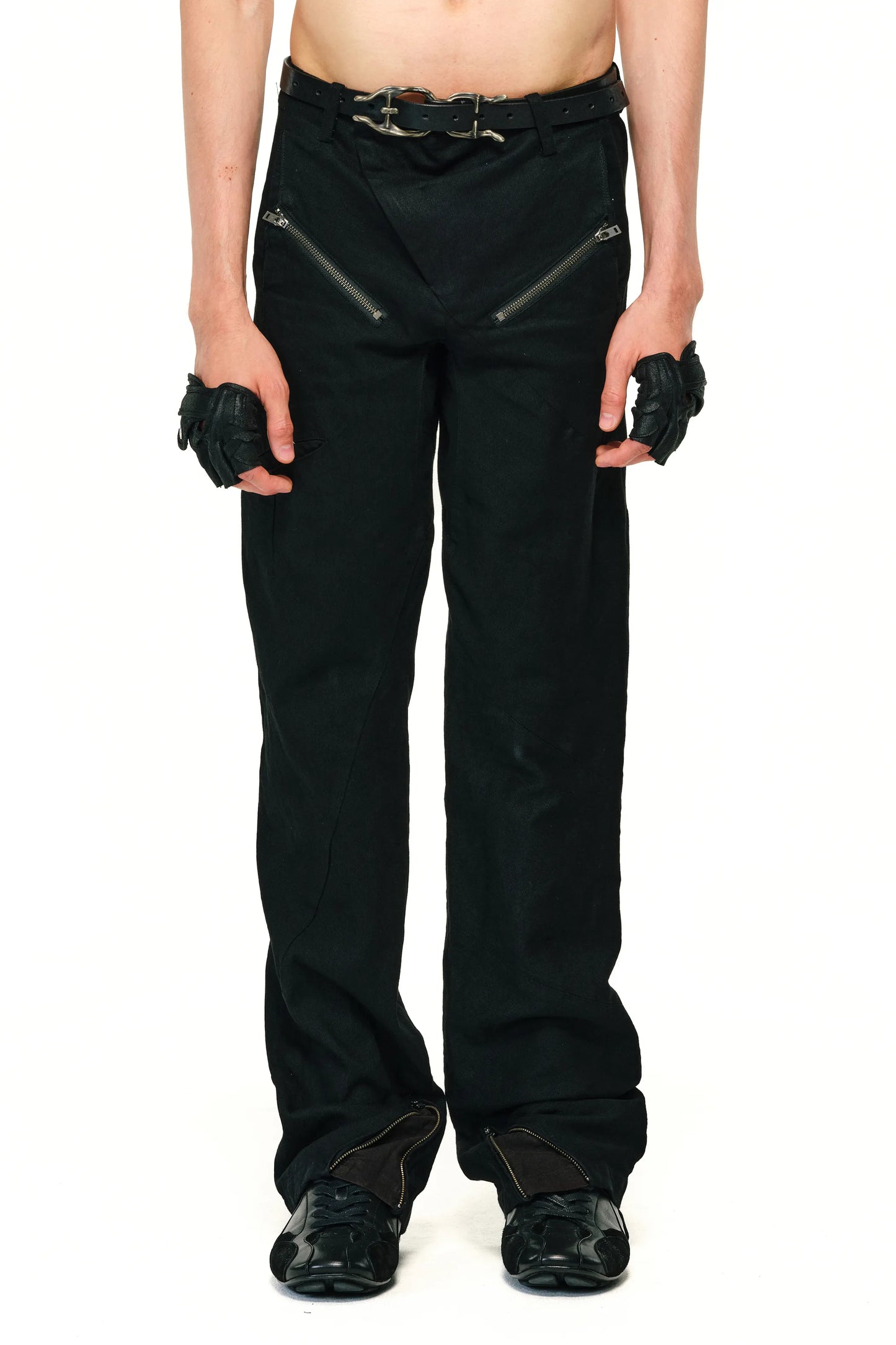 T-Pocket spiral tailored trousers