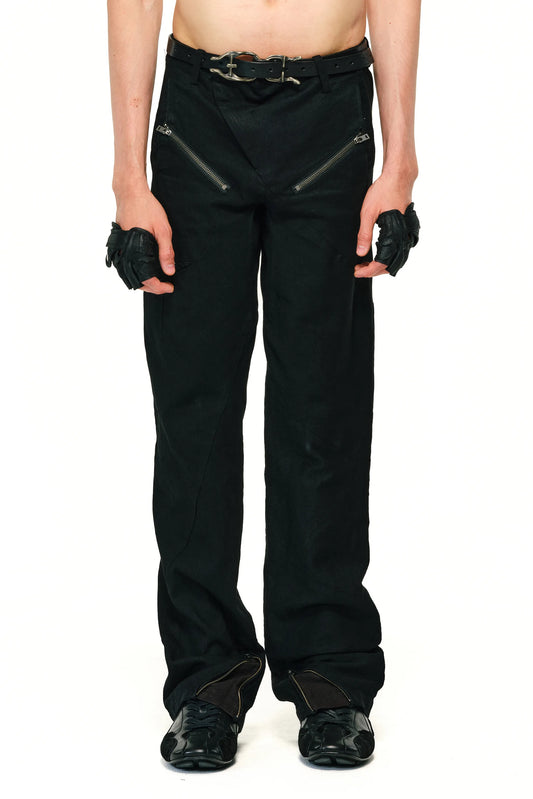 T-Pocket spiral tailored trousers