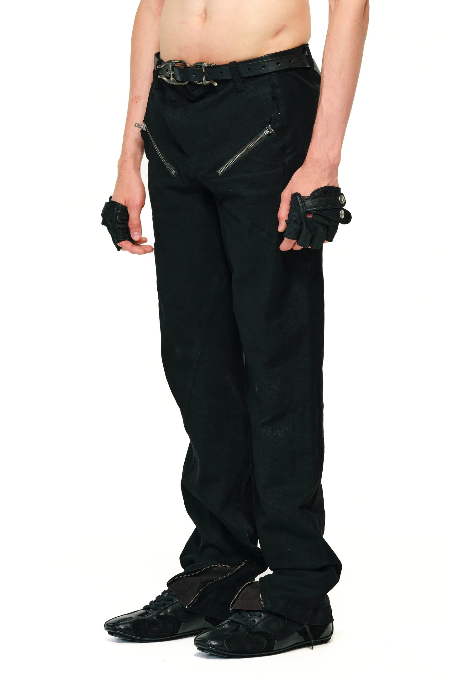 T-Pocket spiral tailored trousers
