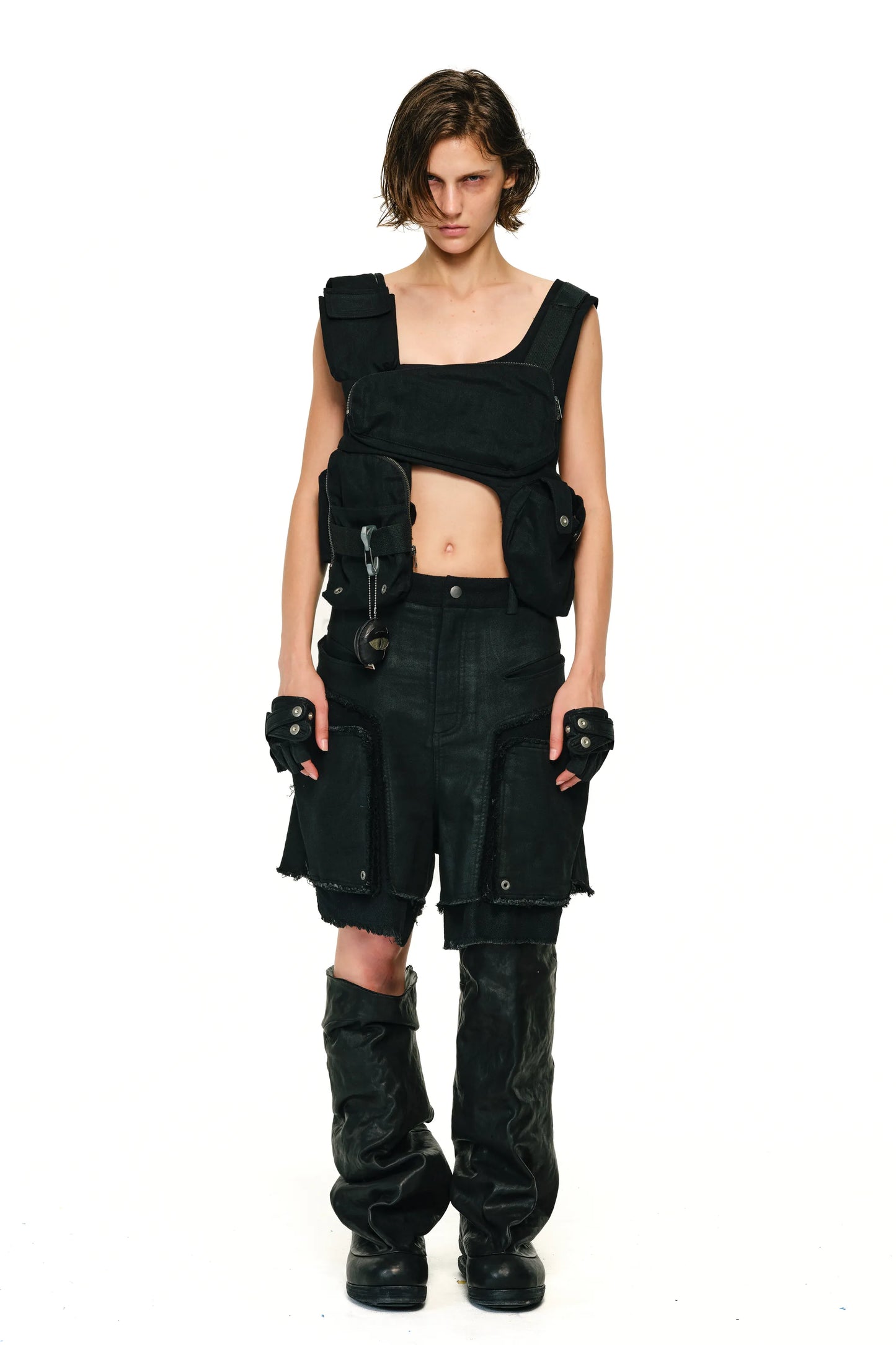 Mando Pocket Drawstring Vest
