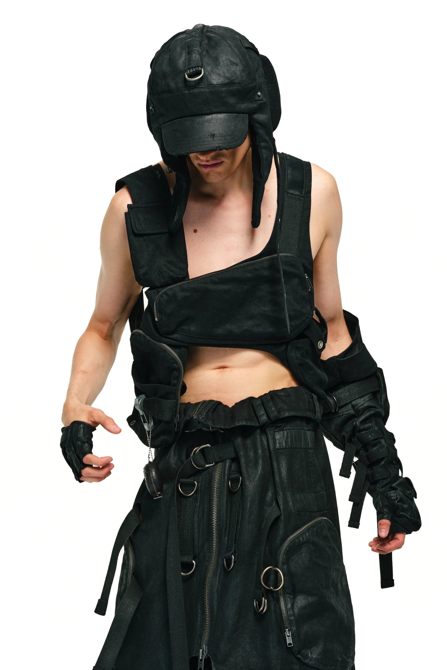 Mando Pocket Drawstring Vest