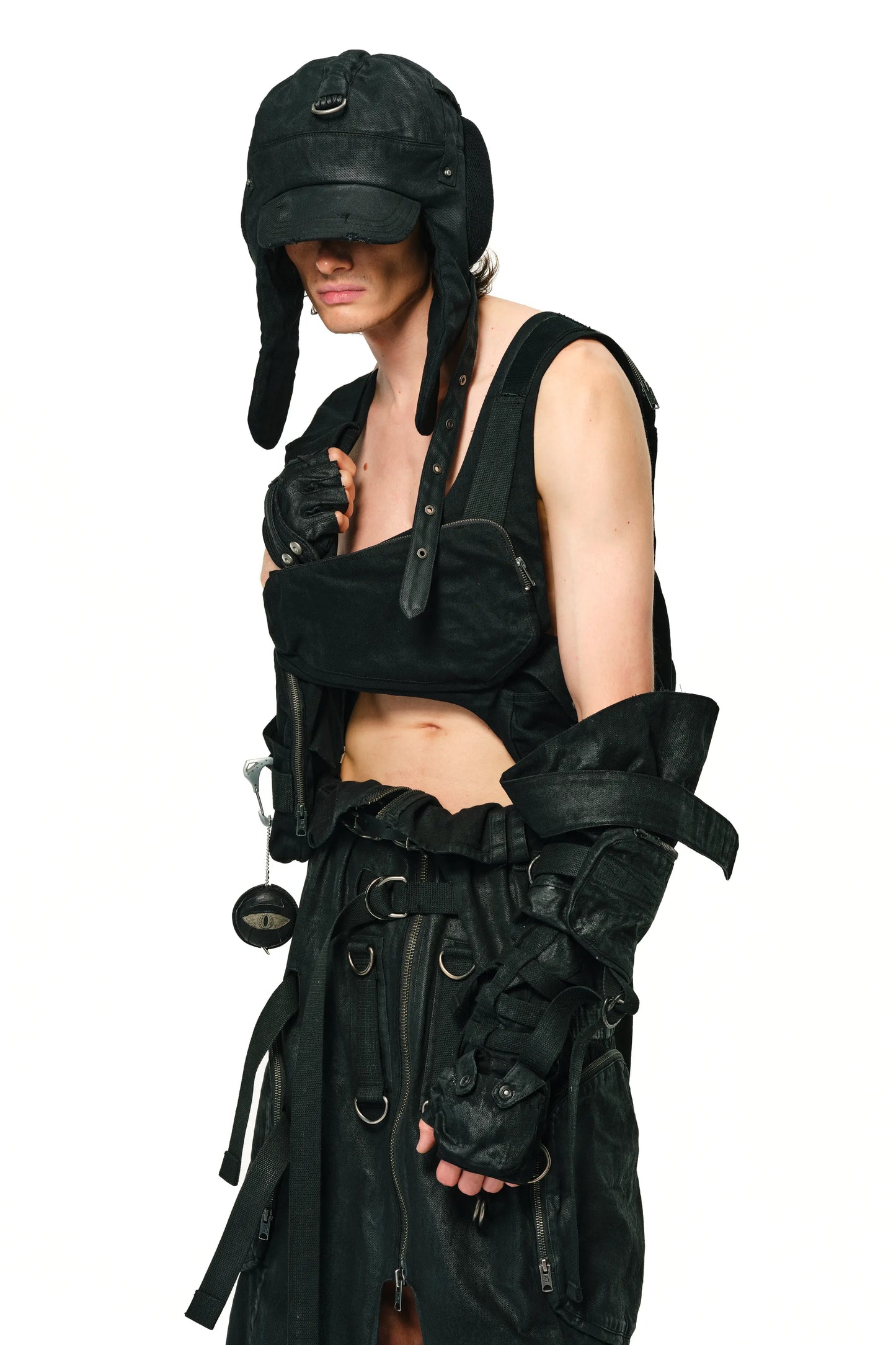 Mando Pocket Drawstring Vest