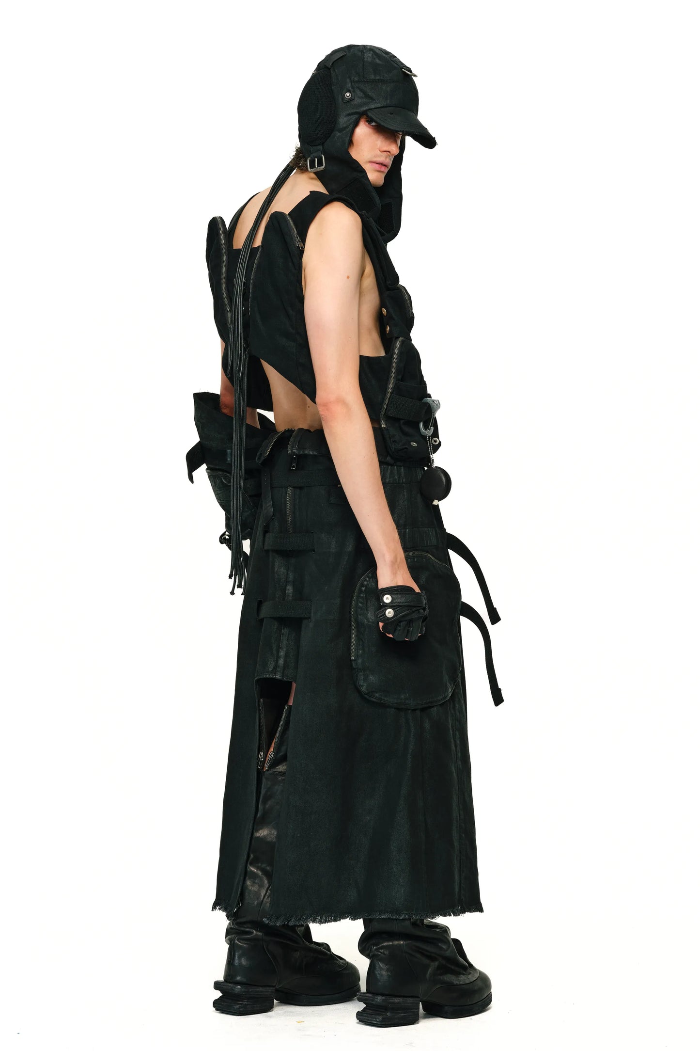Mando Pocket Drawstring Vest
