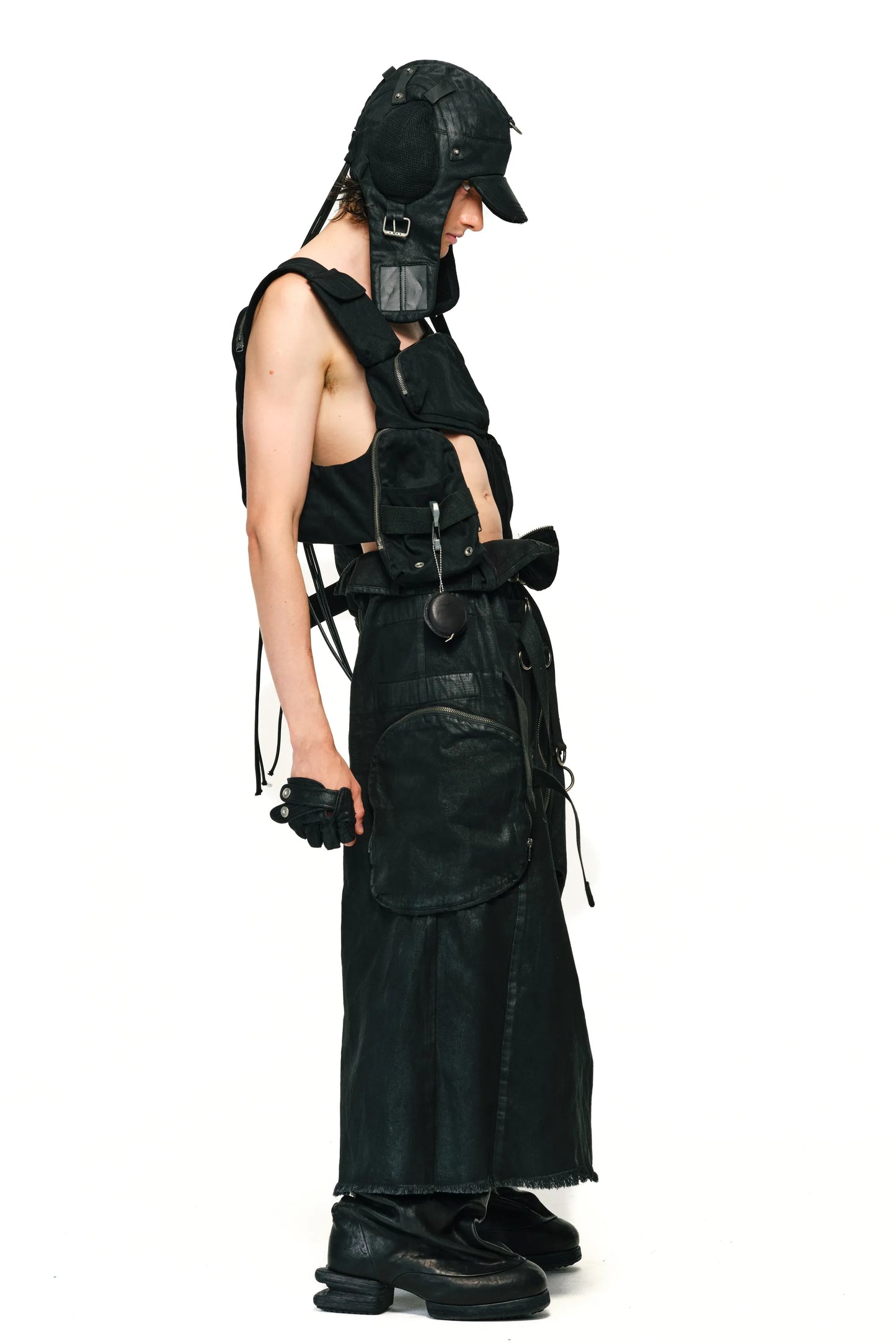 Mando Pocket Drawstring Vest