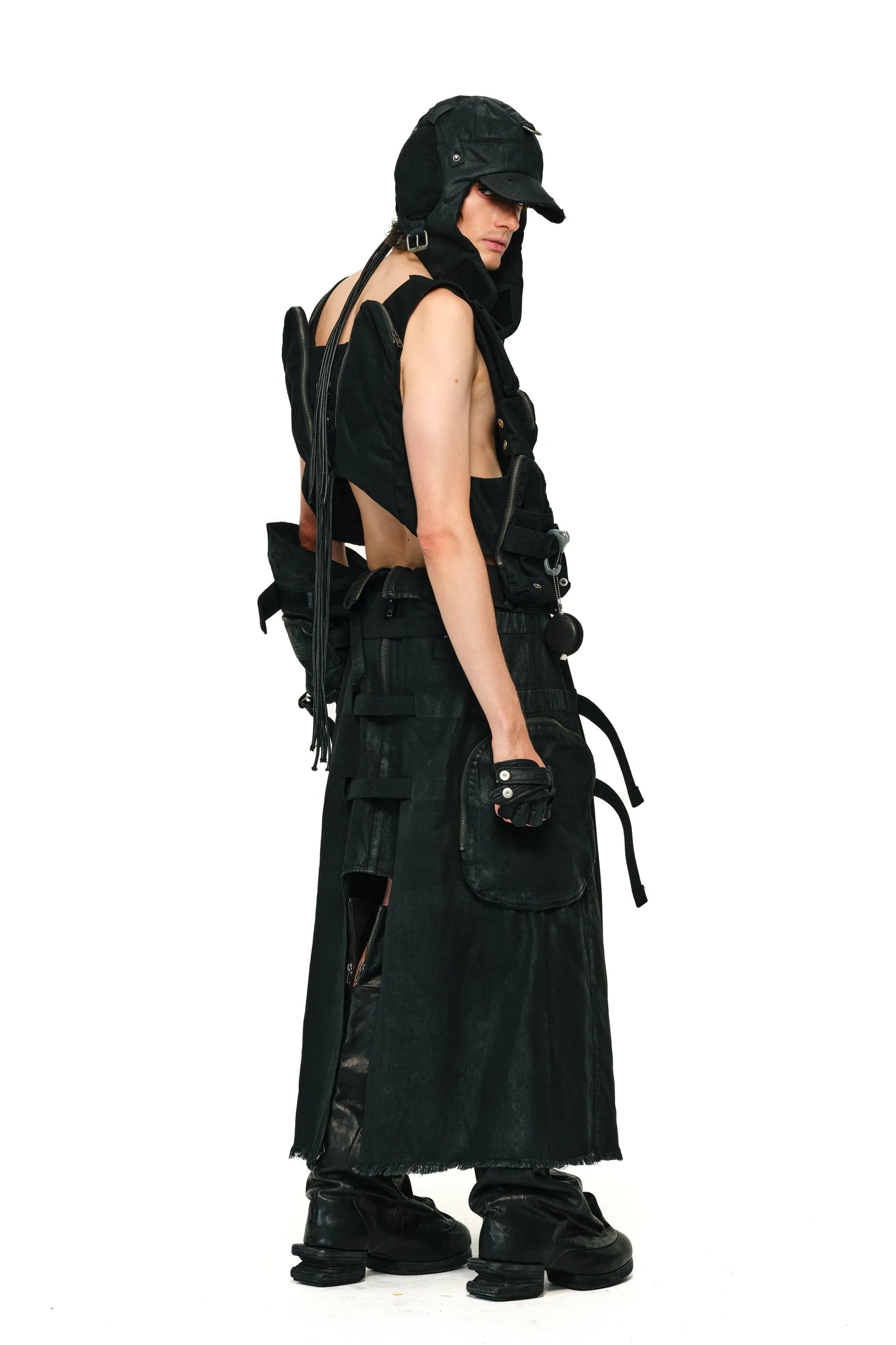 Haunted Corset Webbing Skirt